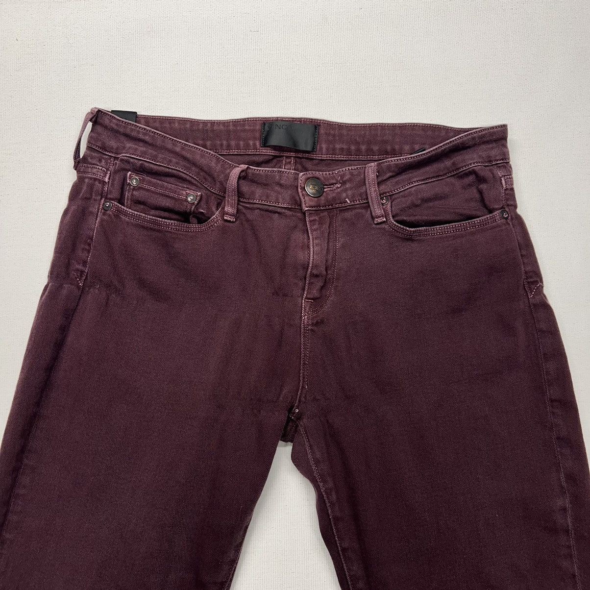Vince Vince Jeans Burgundy Skinny Stretch Maroon Casual Denim Size 31" - 5 Thumbnail