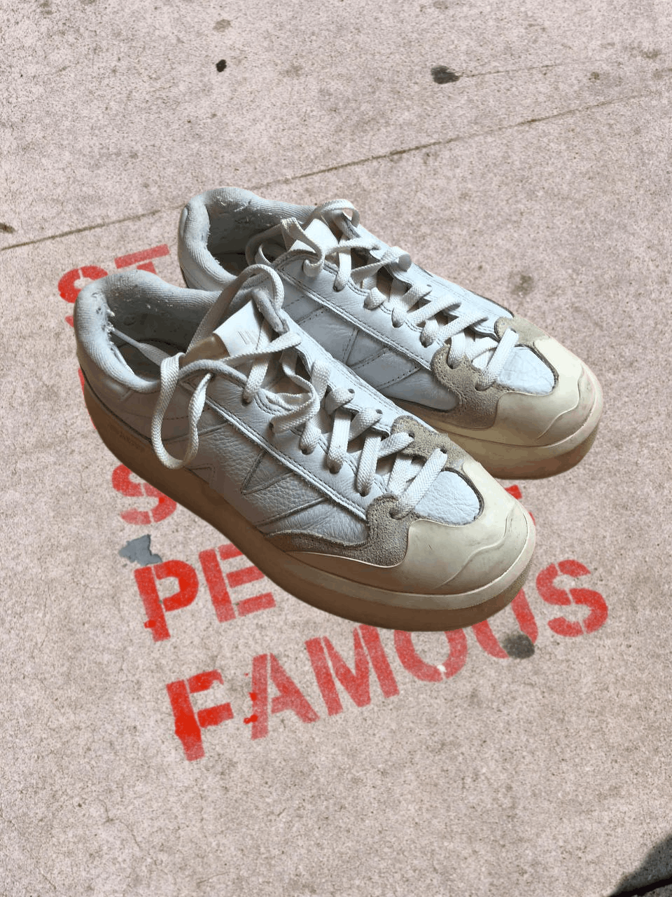 New Balance NEW BALANCE Leather Sneakers Everyday Fit Size US 5.5 / IT 35.5 - 1 Thumbnail