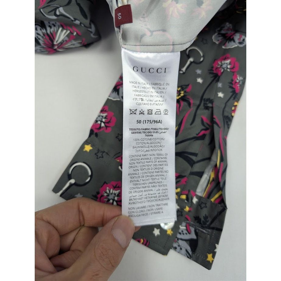 Gucci o1rshd1 Cotton Bowling Shirt in Multicolor Size US M / EU 48-50 / 2 - 17 Thumbnail