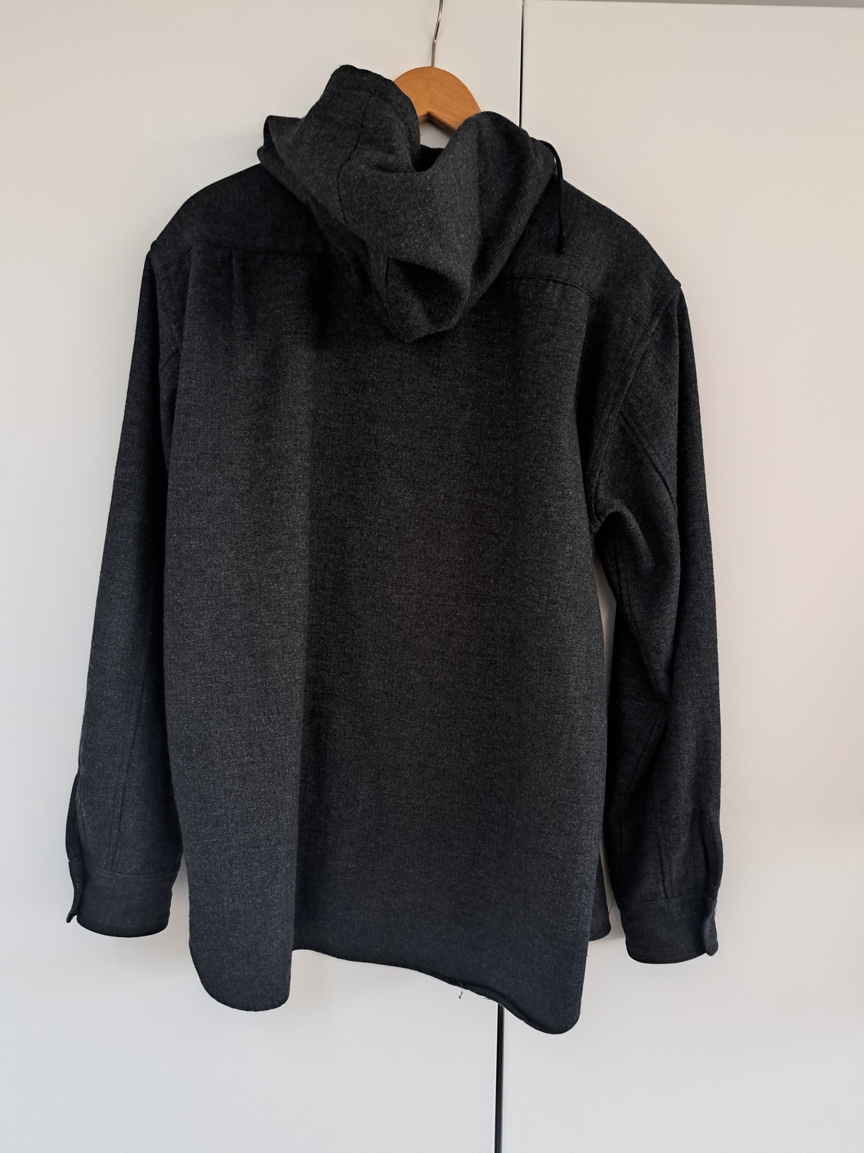 Pilgrim Surf + Supply Boyce Herringbone Wool Hooded Shirt Size US L / EU 52-54 / 3 - 2 Thumbnail
