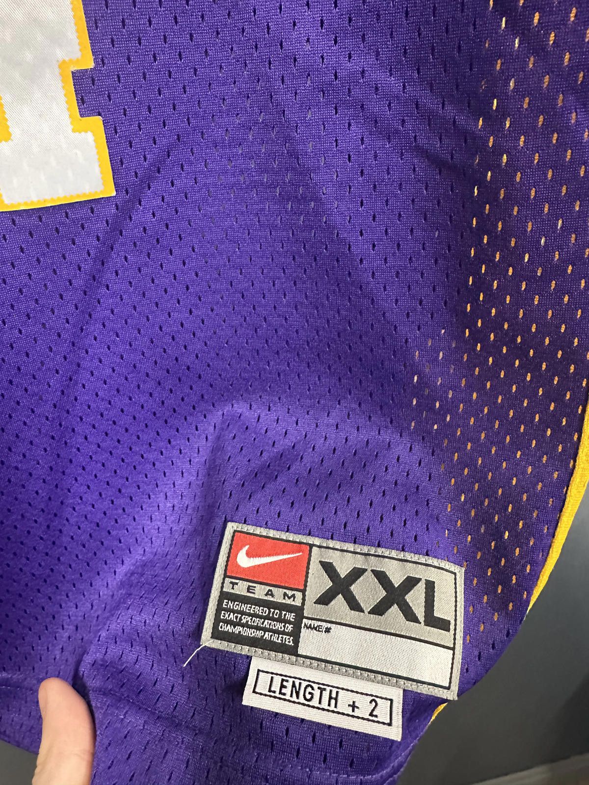 Other Vintage 90s Nike Los Angeles Lakers Shaq Jersey Youth XXL Size ONE SIZE - 3 Thumbnail