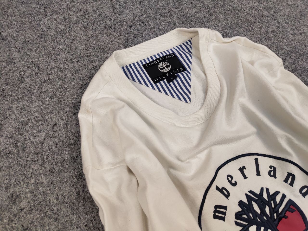Tommy Hilfiger Timberland x Tommy Hilfiger White Logo long sleeve Top Size US L / EU 52-54 / 3 - 7 Thumbnail