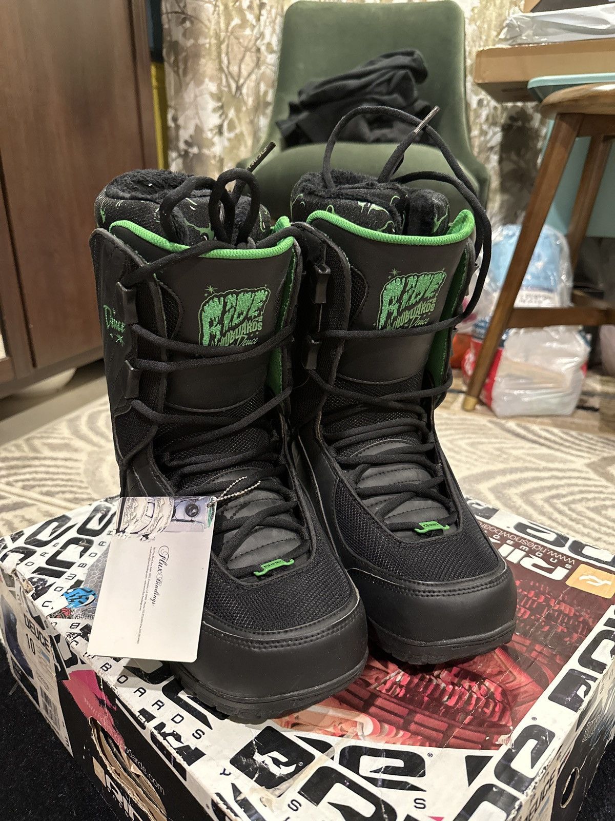image of Deuce Duece Snowboard Boots in Black, Men's (Size 10)
