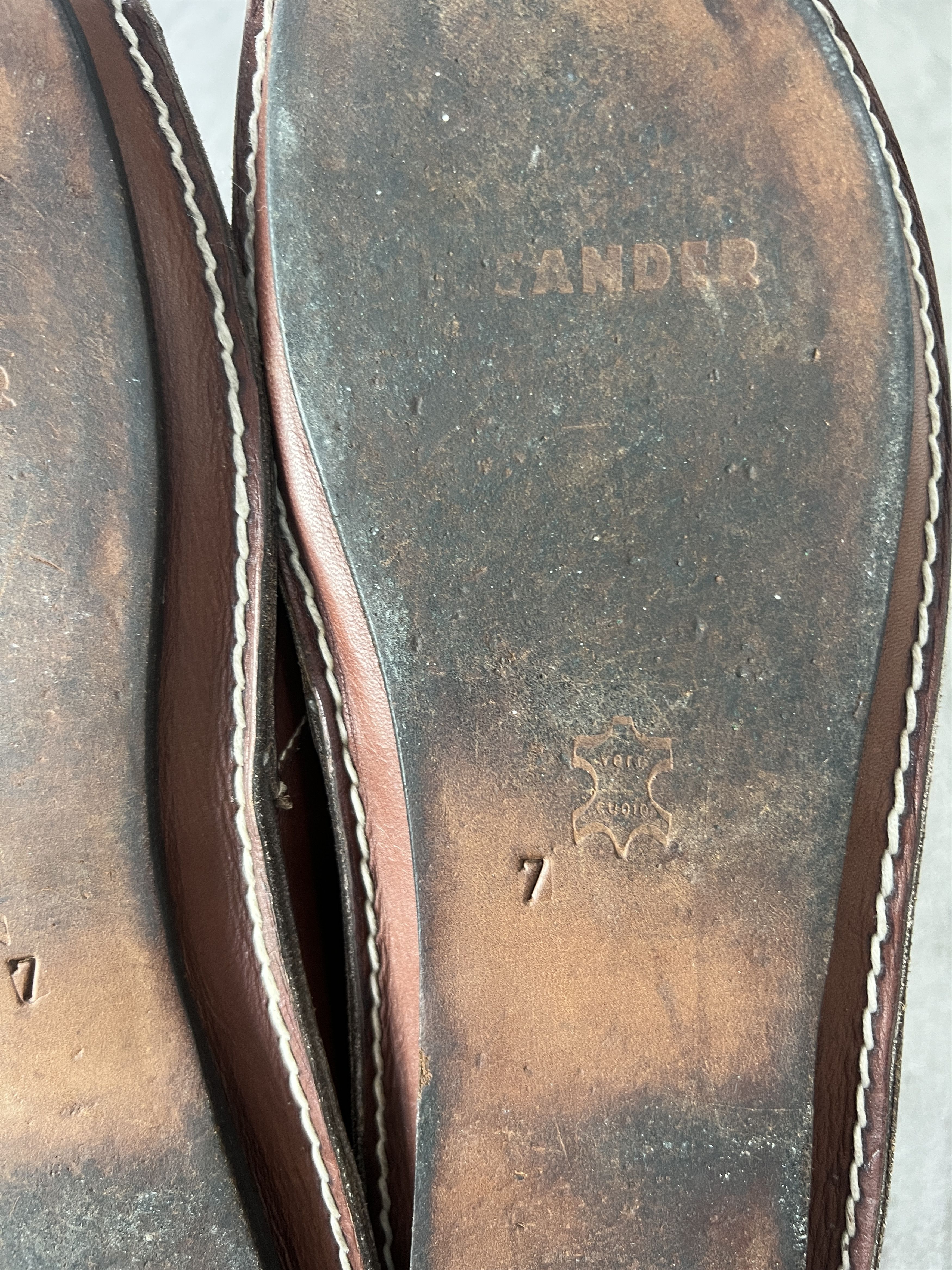 Jil Sander Jil Sander Brown Leather Slip On Loafers Size 7 Size US 7 / EU 40 - 8 Thumbnail