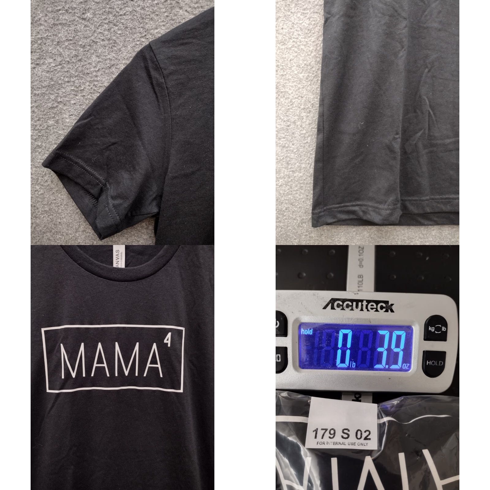 Vintage Bella + Canvas T-Shirt Womens S Black Mama Graphic Shirt Size S / US 4 / IT 40 - 8 Thumbnail