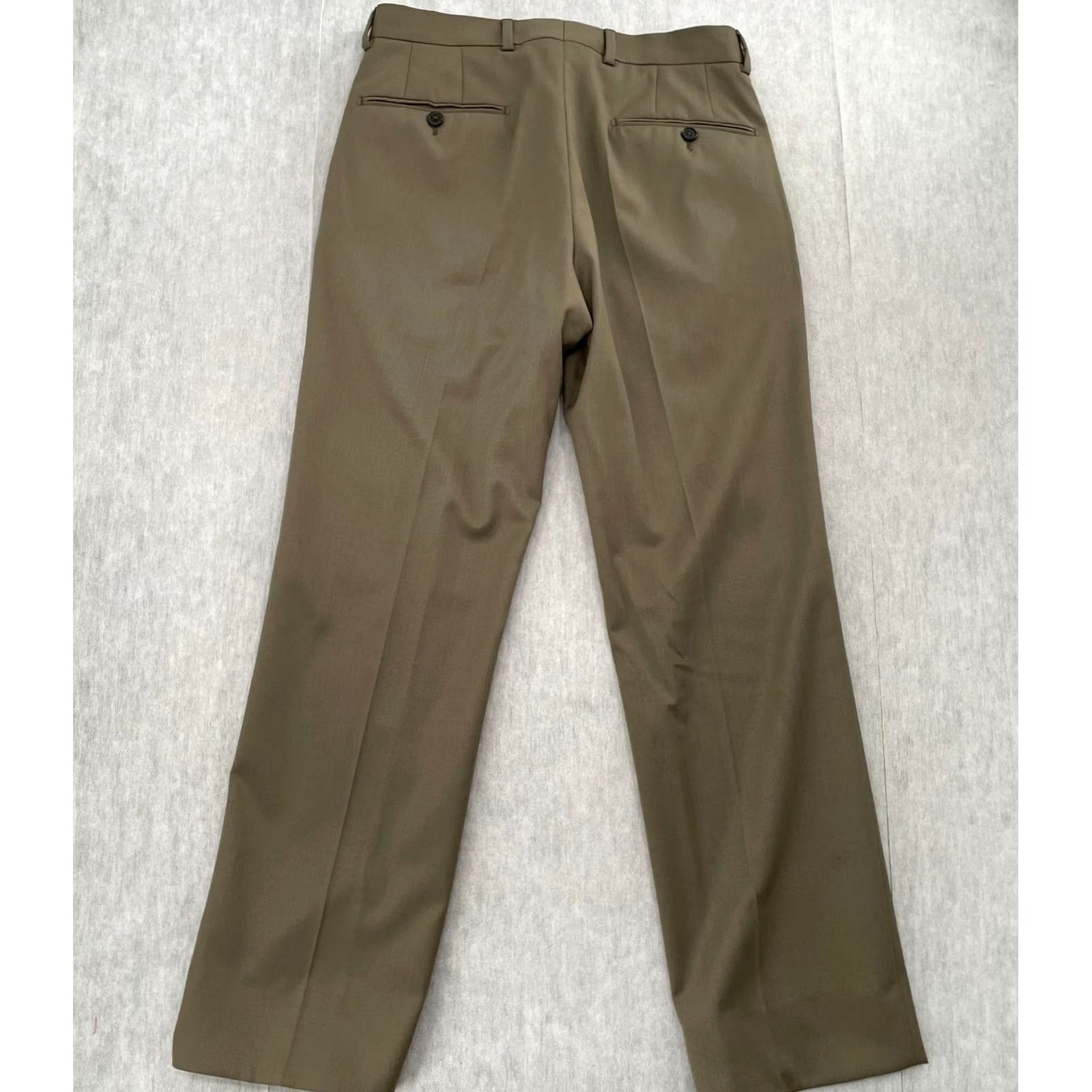 Vintage Peter Manning Pants Adult 28 Brown Wool Dress Pant Trousers Slacks Mens Size US 28 / EU 44 - 2 Thumbnail