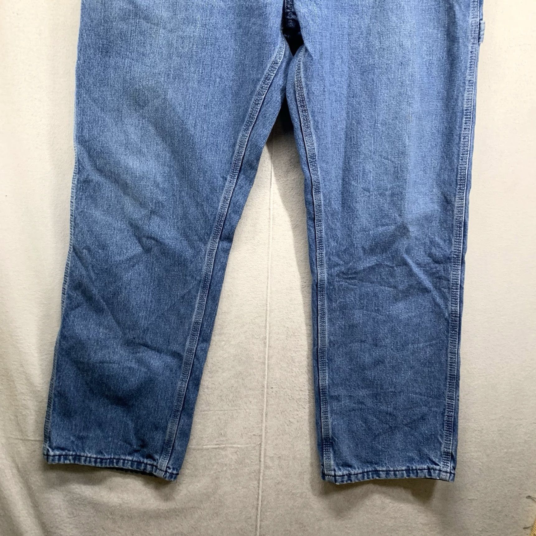 Vintage VINTAGE Key Mens Jeans Carpenter Denim 40 x 30 Straight 90s USA Blue Size US 40 / EU 56 - 4 Thumbnail