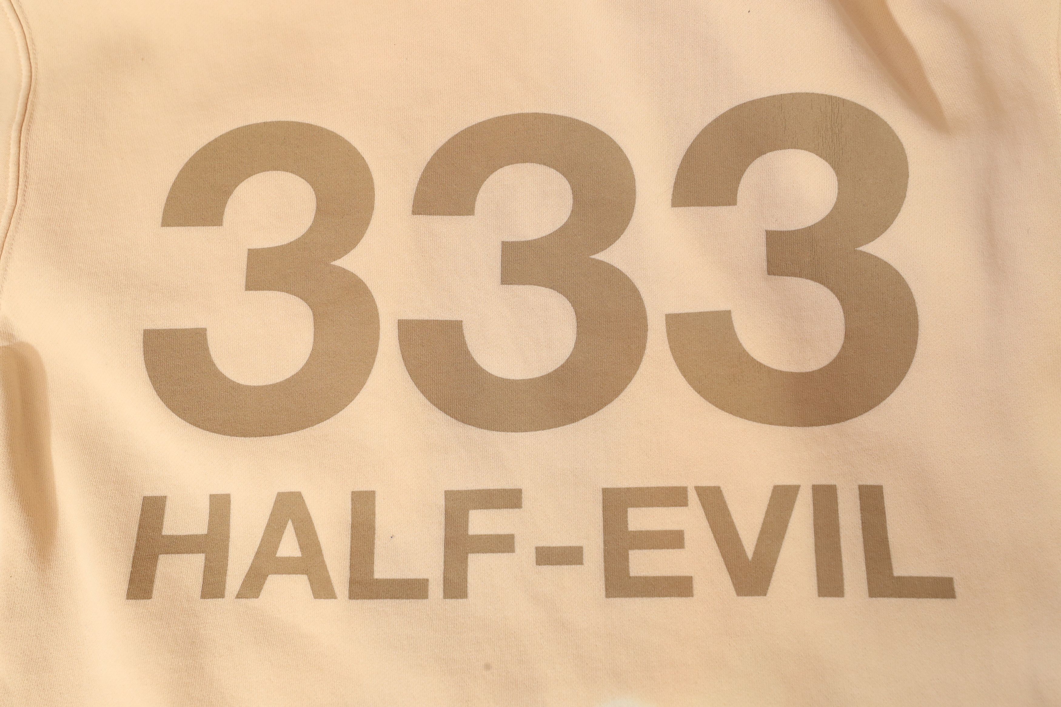 Half Evil 333 Half Evil Cream Hoodie (L) Size US L / EU 52-54 / 3 - 13 Thumbnail