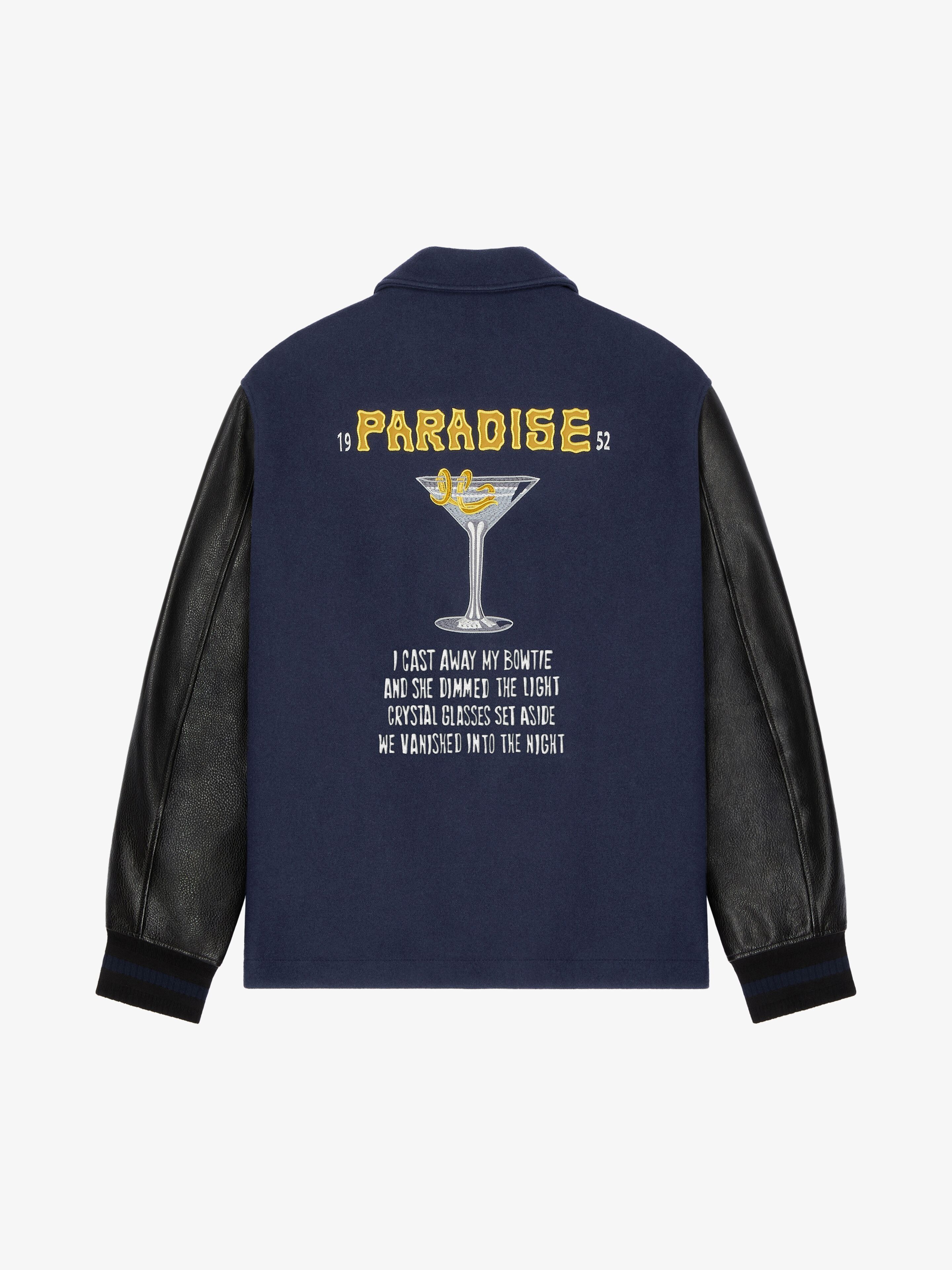 Givenchy o1w1db10925 Varsity Jacket in Blue/Black Size US L / EU 52-54 / 3 - 4 Thumbnail