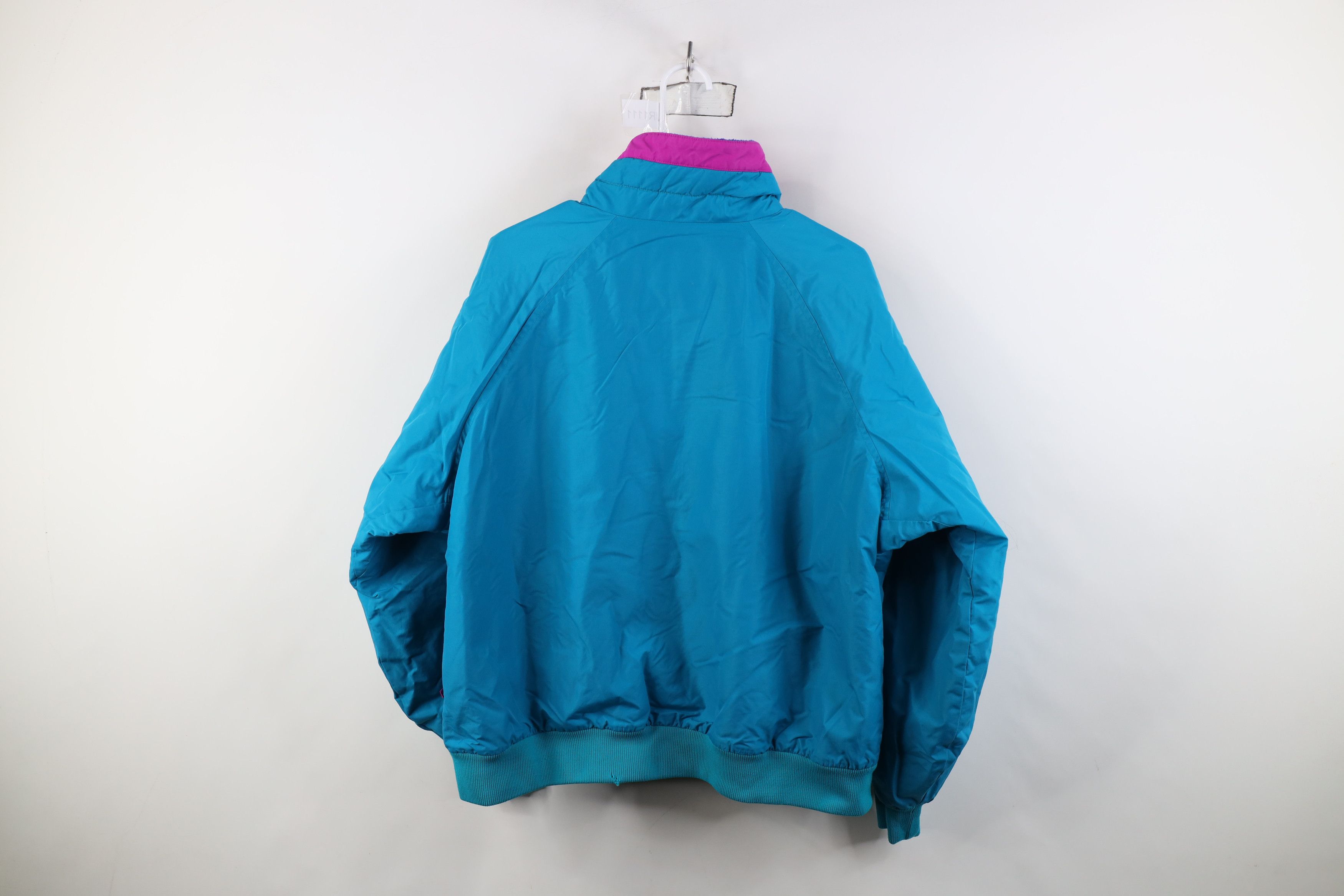 Columbia Vintage 90s Columbia Fleece Lined Bomber Jacket Winter Blue Size XL / US 12-14 / IT 48-50 - 14 Thumbnail