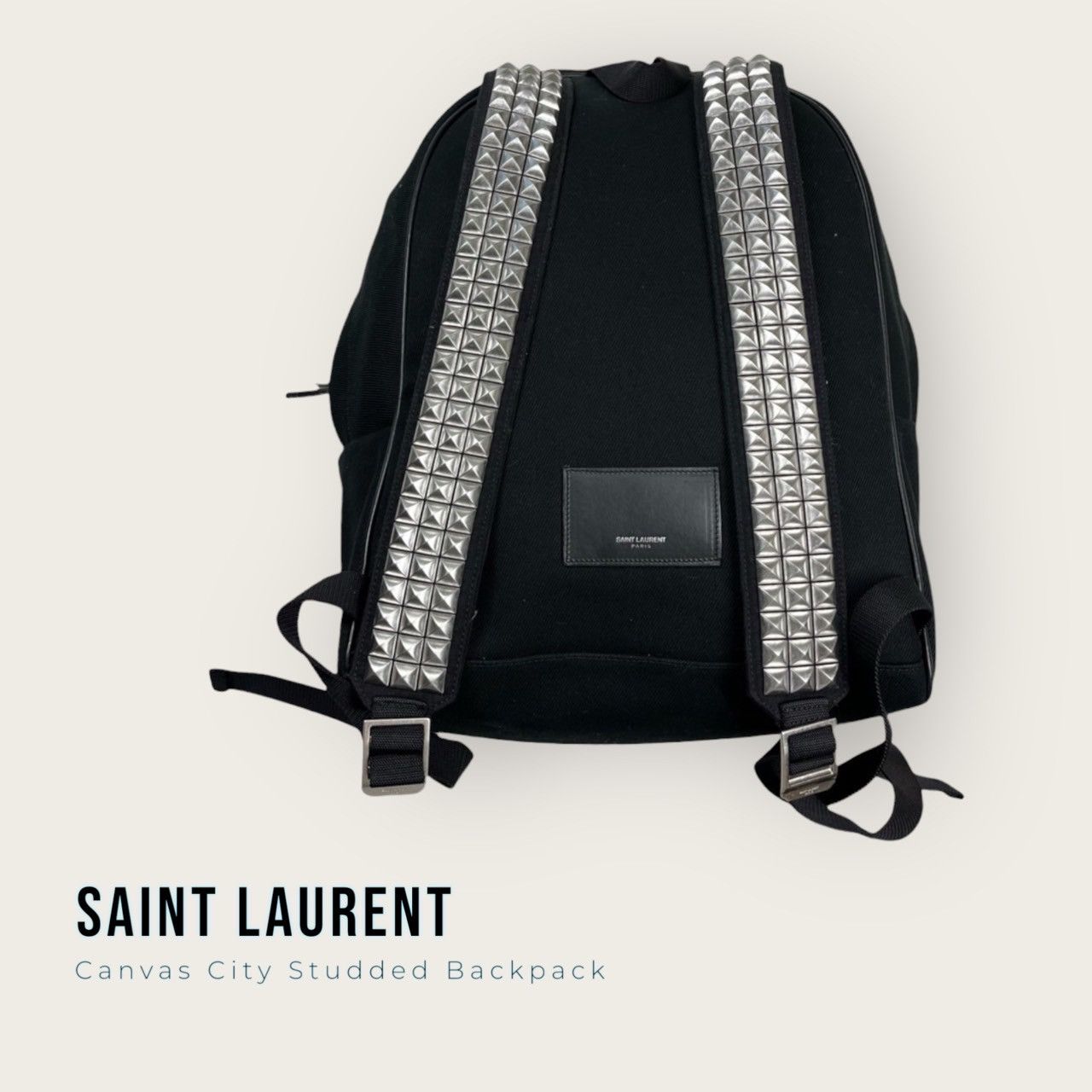Canvas Backpack City Backpack Ysl Black Backpack SAINT LAURENT