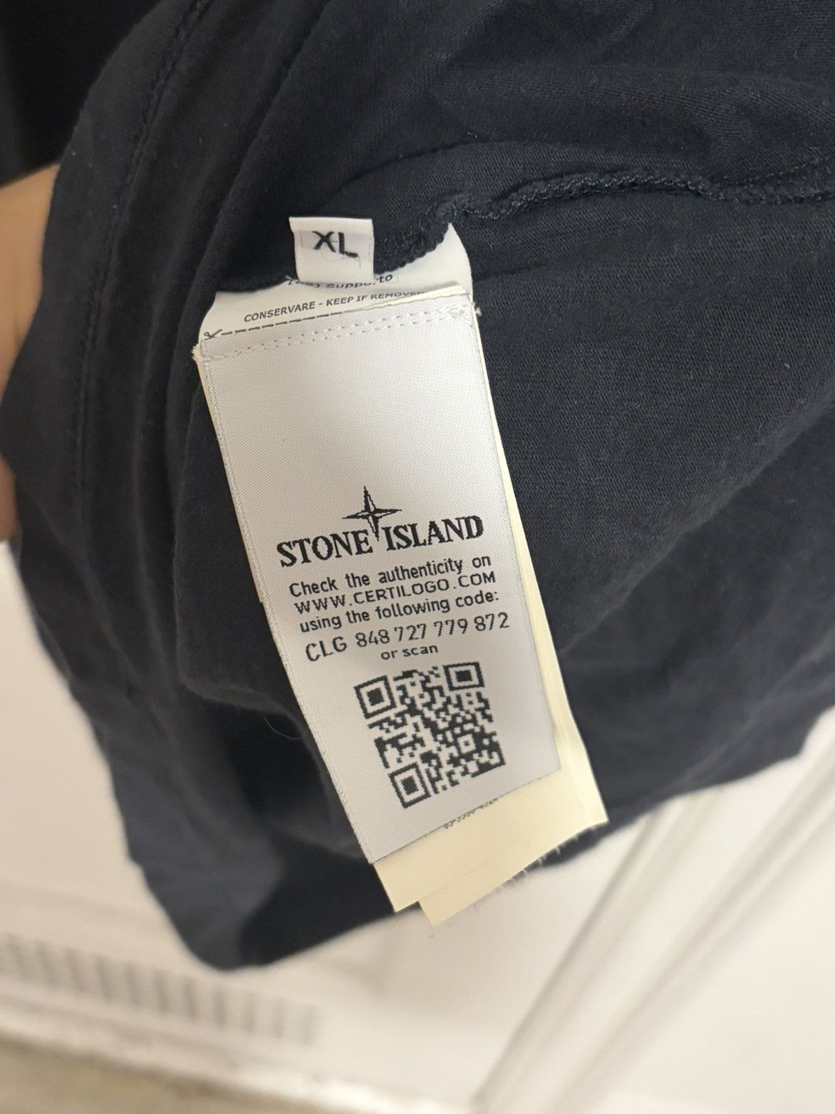 Stone Island RARE Archive Stone Island Fuzzy Half Box Tshirt Size US M / EU 48-50 / 2 - 7 Thumbnail