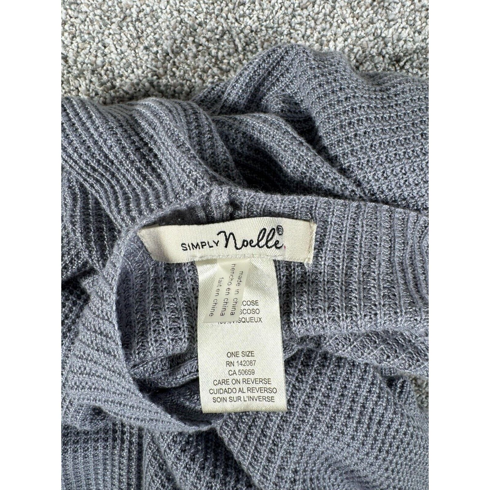 Other Simply Noelle Knit Poncho Sweater Womens One Size Minimalist Size ONE SIZE - 4 Thumbnail
