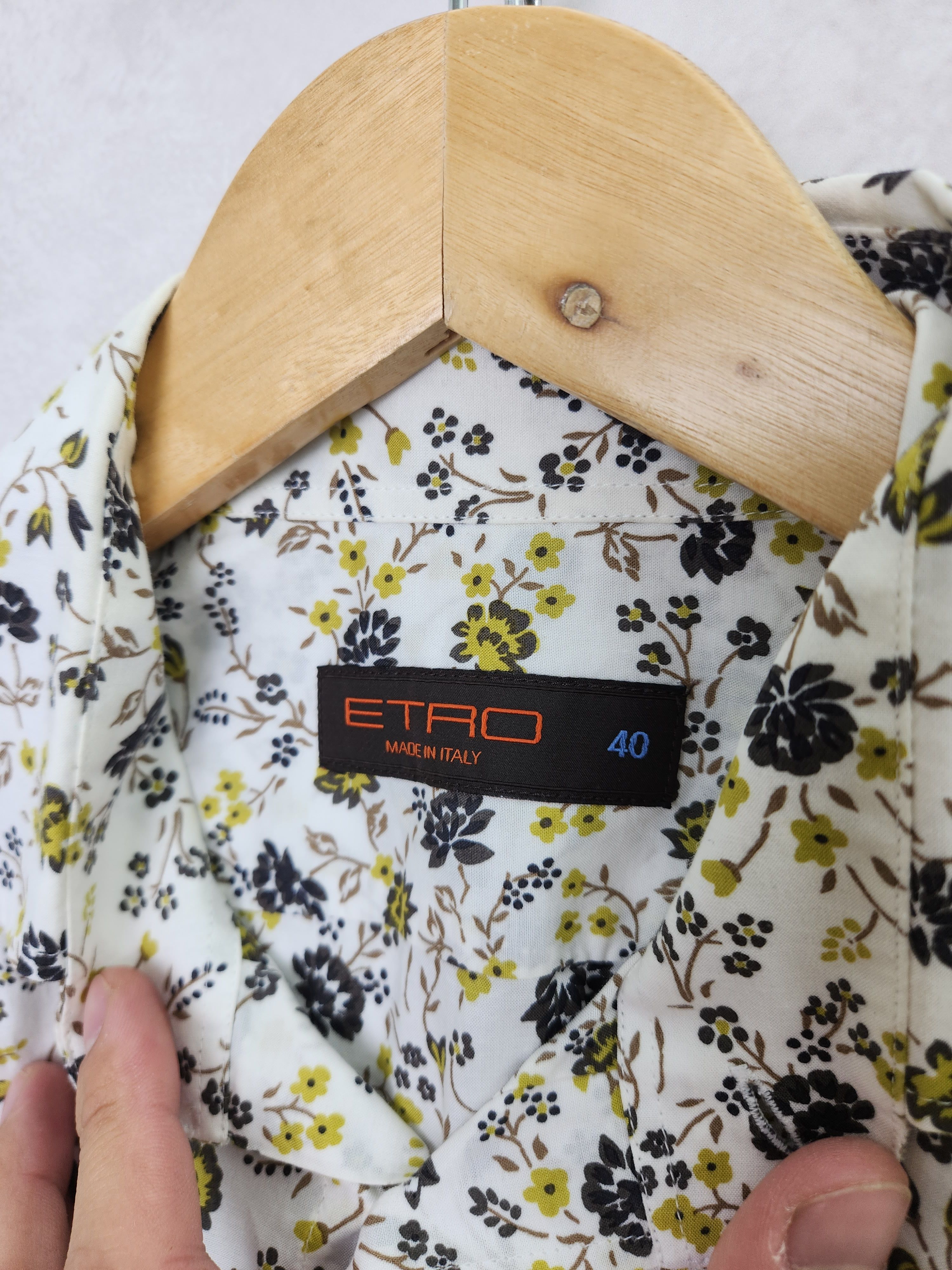 Etro Etro flowers floral button ups shirt size 40 Size US M / EU 48-50 / 2 - 9 Thumbnail