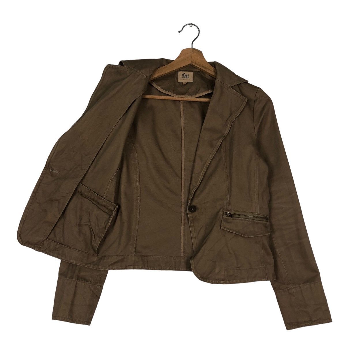 Japanese Brand 📌VINTAGE CROPPED BIKER JACKET 90ans Quatre Size US M / EU 48-50 / 2 - 3 Thumbnail