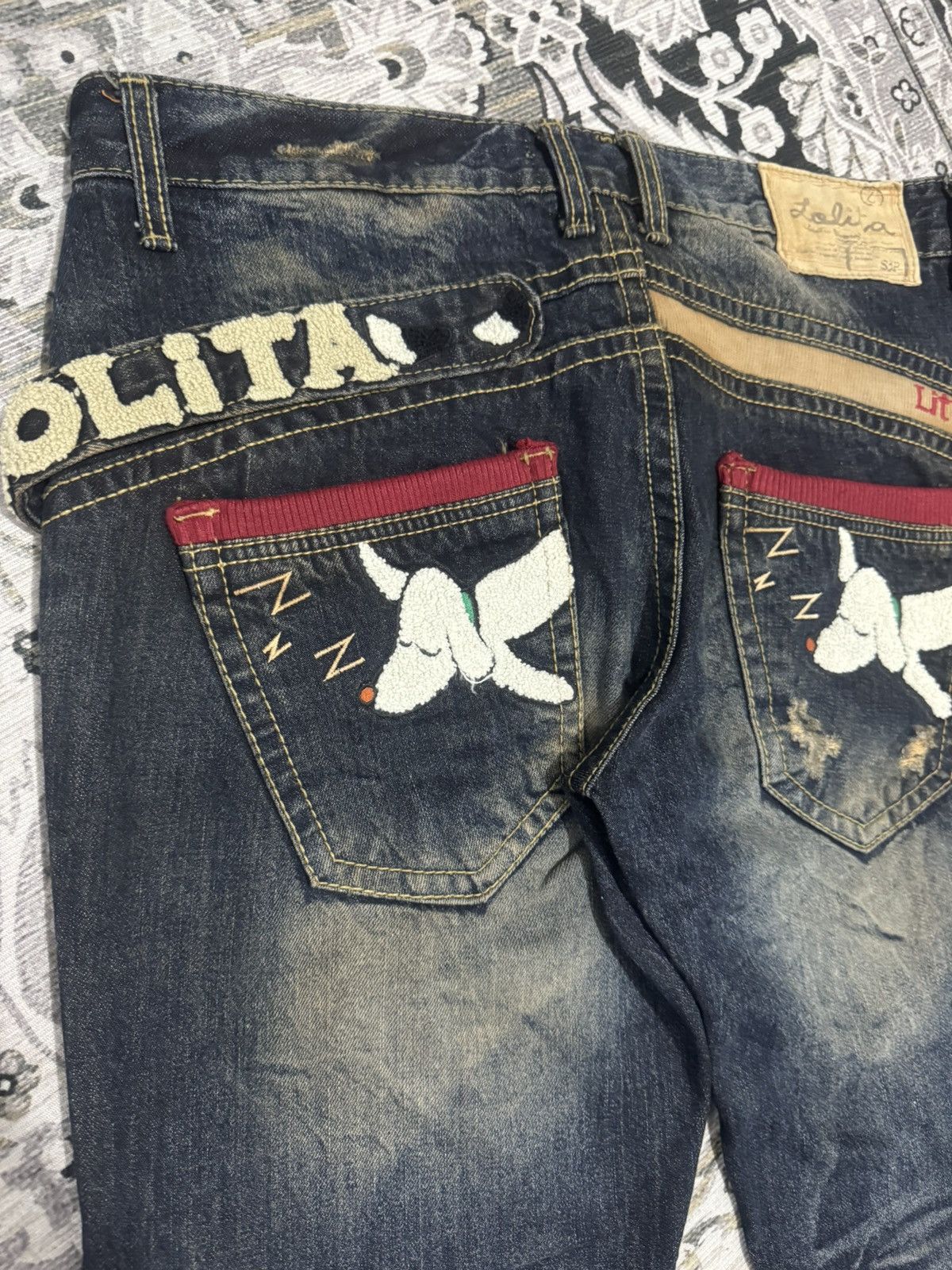 Japanese Brand Lolita Jeans Denim Yoshitomo Nara Collaboration Size XL Size US 36 / EU 52 - 12 Thumbnail