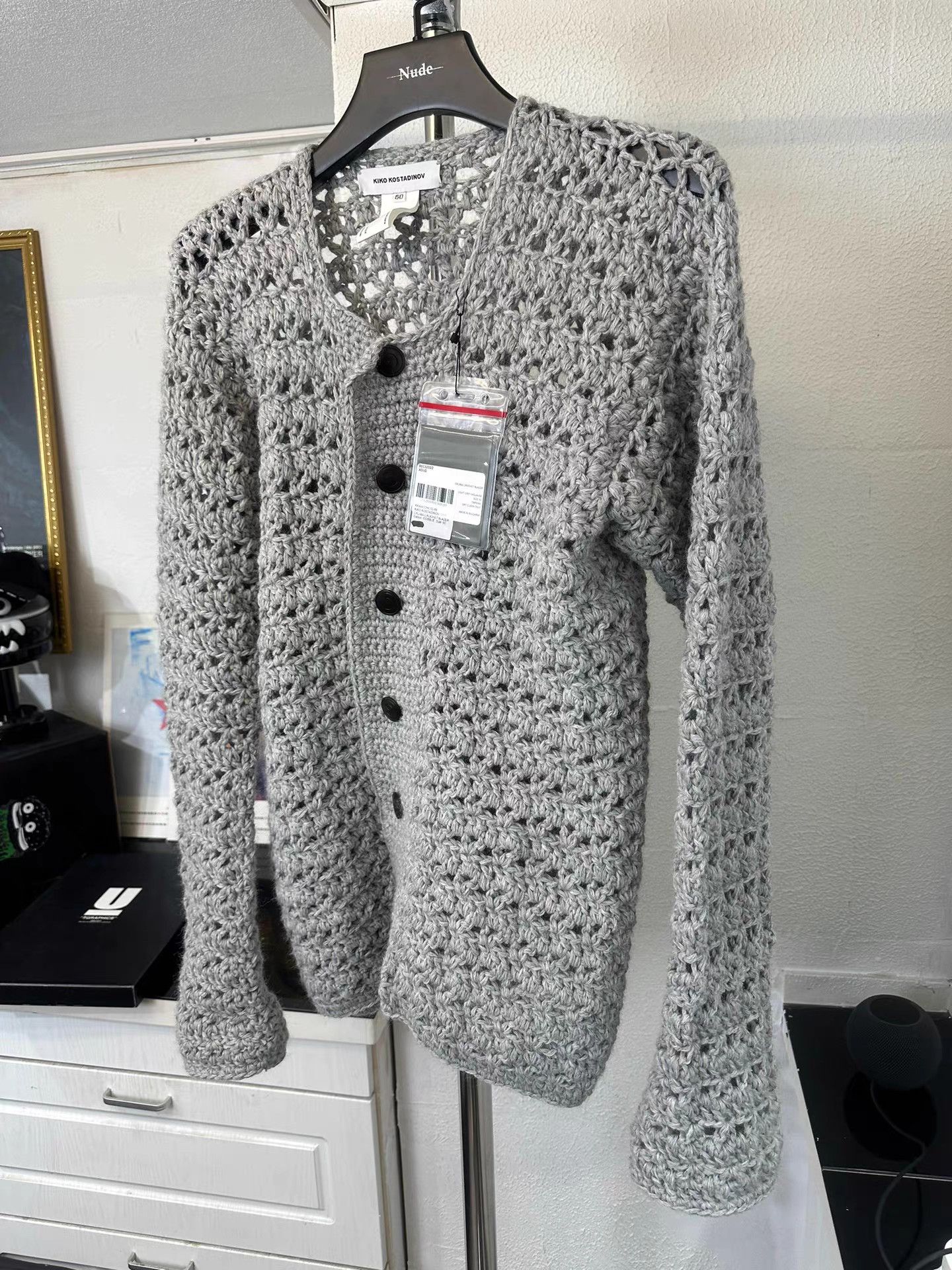 Kiko Kostadinov Kiko kostadinov Cutout Flower Knit Cardigan K20 Size US M / EU 48-50 / 2 - 2 Thumbnail
