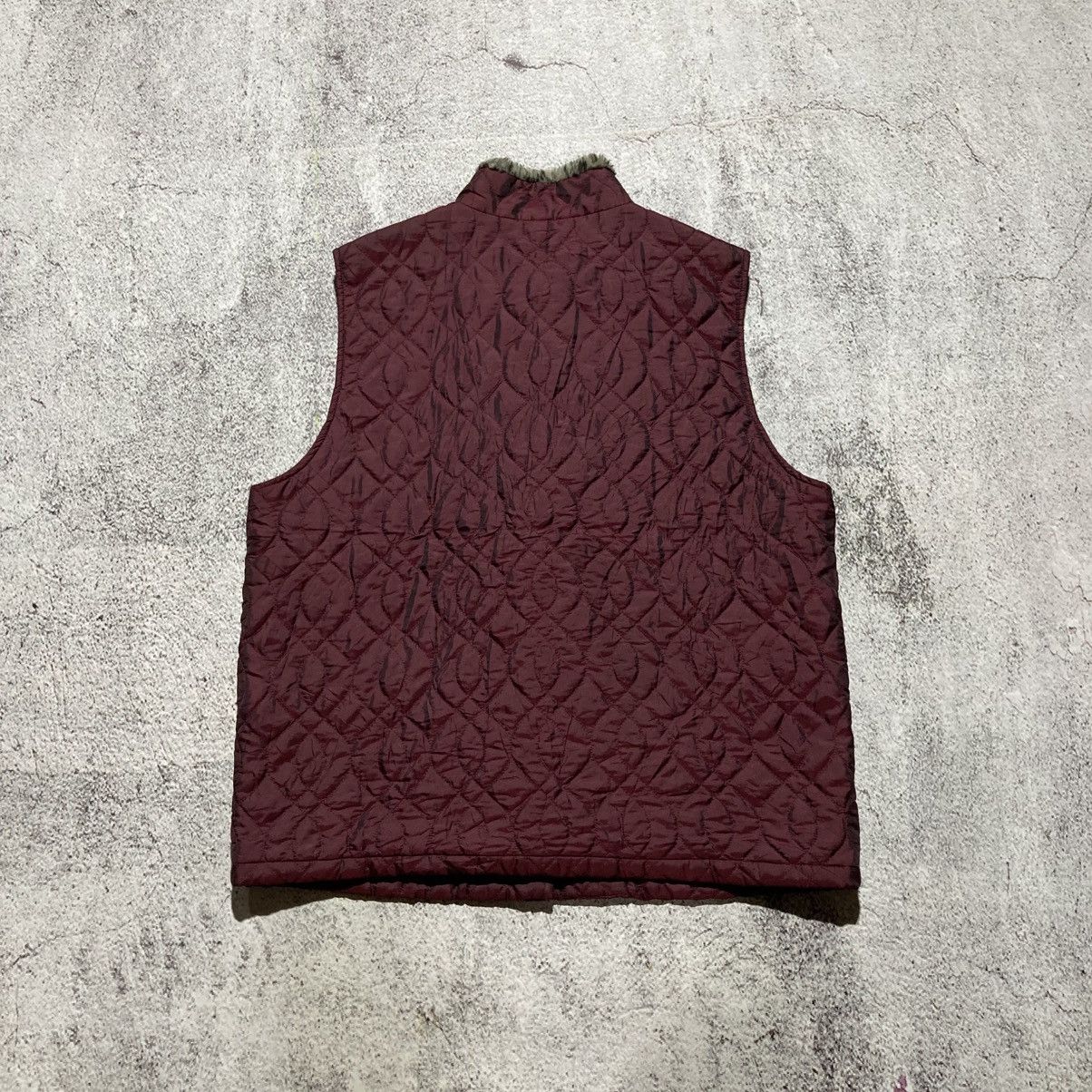 Japanese Brand 2000s Ramlossa Puffer Inner Leopard Motif Vest Red Lgb Size US L / EU 52-54 / 3 - 10 Thumbnail