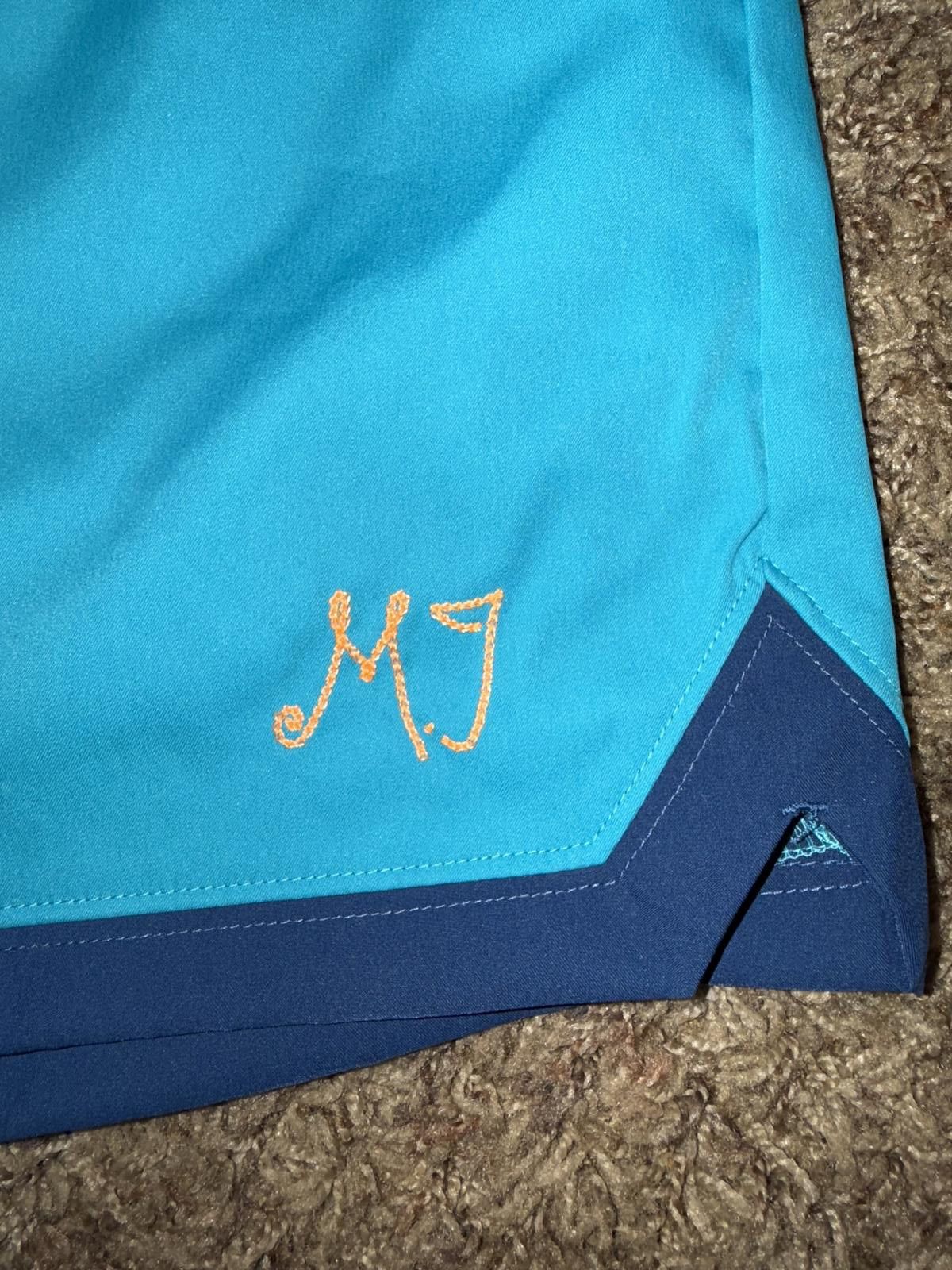 Nike Air Jordan Women's Woven Blue Aqua Shorts Size 32" / US 10 / IT 46 - 4 Thumbnail
