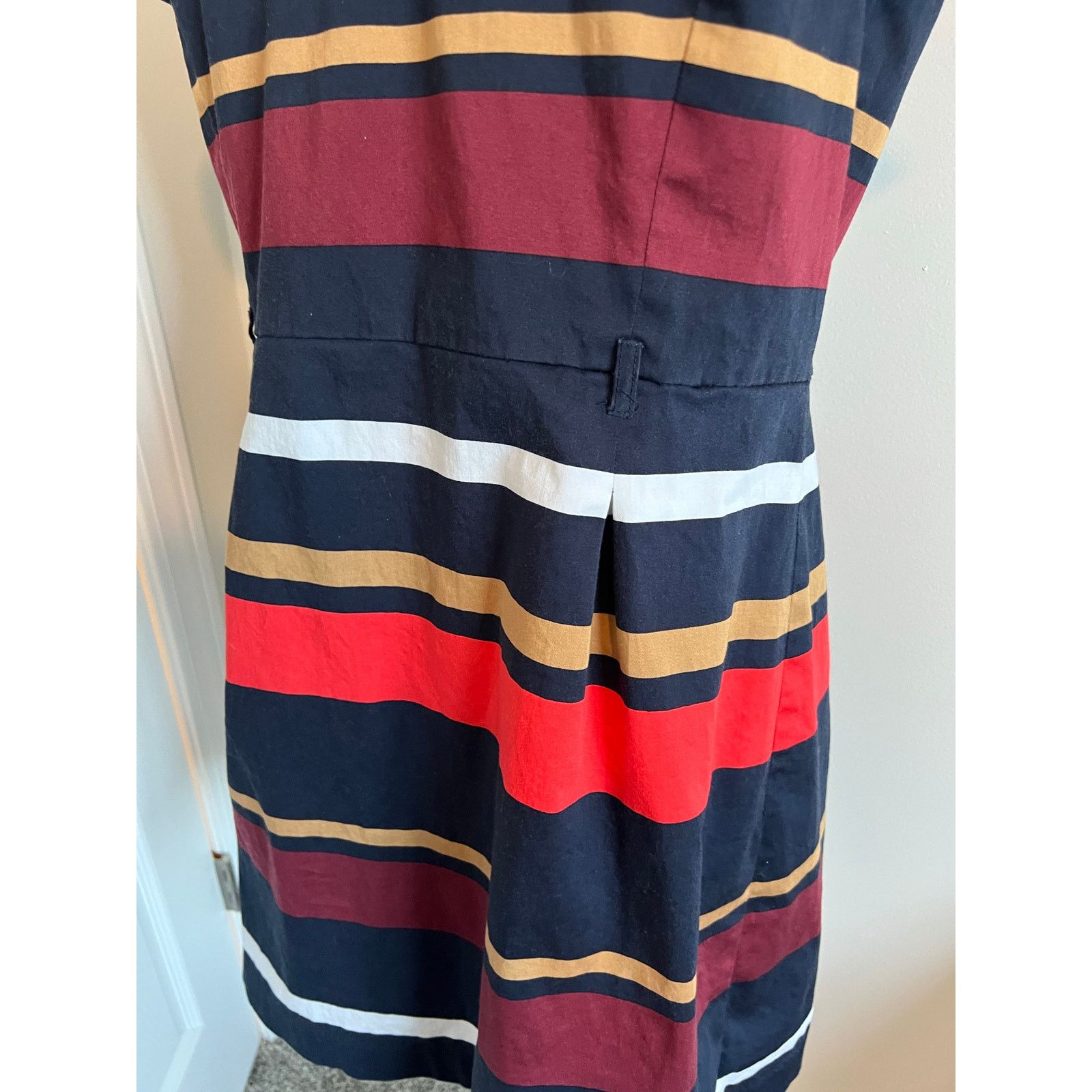 Tommy Hilfiger Tommy Hilfiger Short Sleeve Striped Midi Dress Size 14 Size XL / US 12-14 / IT 48-50 - 4 Thumbnail