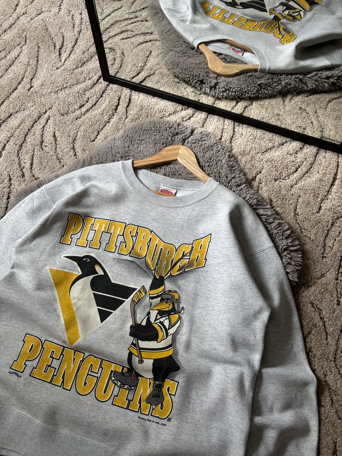 NHL × Vintage Pittsburgh Penguins sweatshirt NHL 1994 vintage sweater Size US L / EU 52-54 / 3 - 3 Thumbnail
