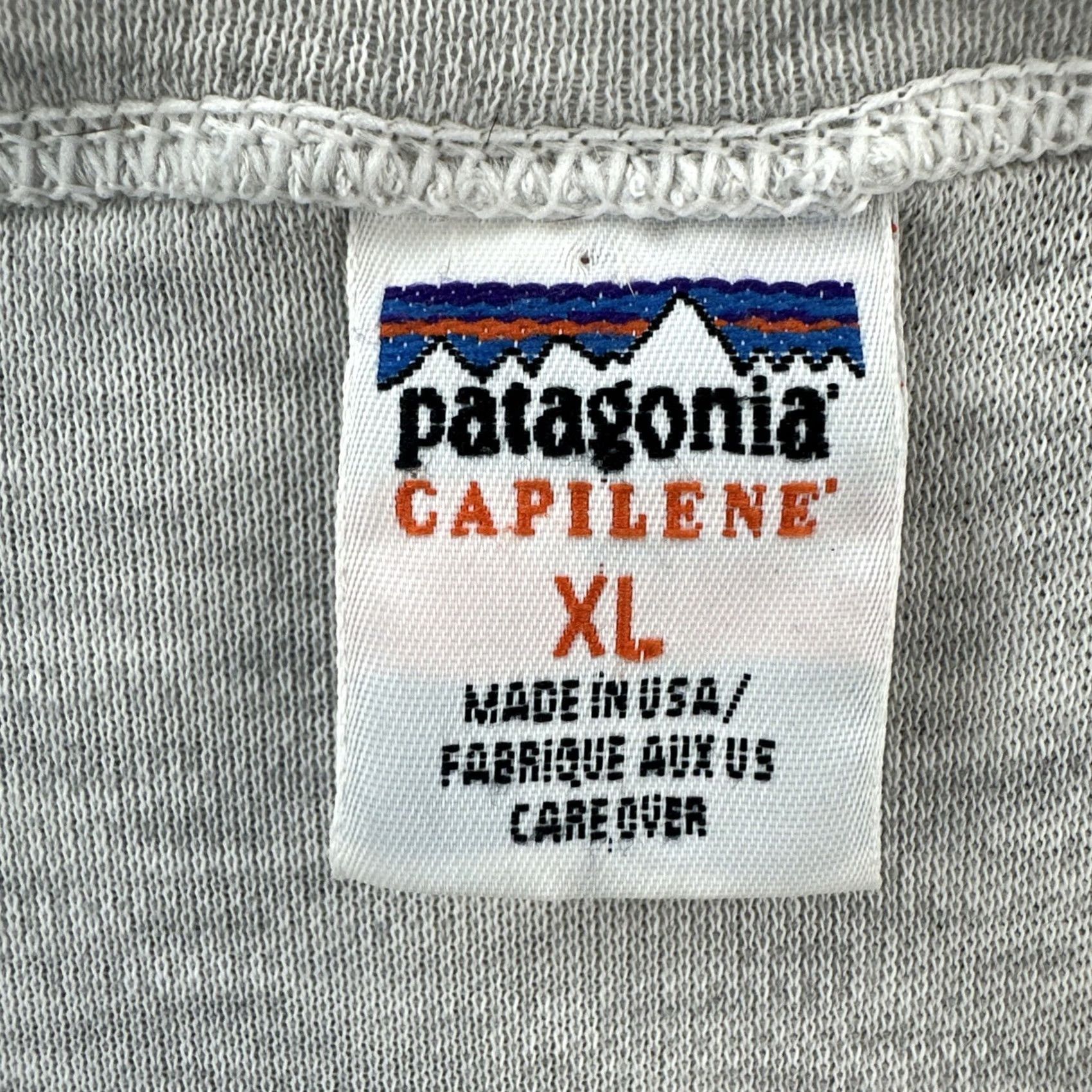Patagonia VINTAGE Patagonia Capilene Mens XL Heather Gray Henley Shirt Made In USA 90s EUC Size US XL / EU 56 / 4 - 7 Thumbnail