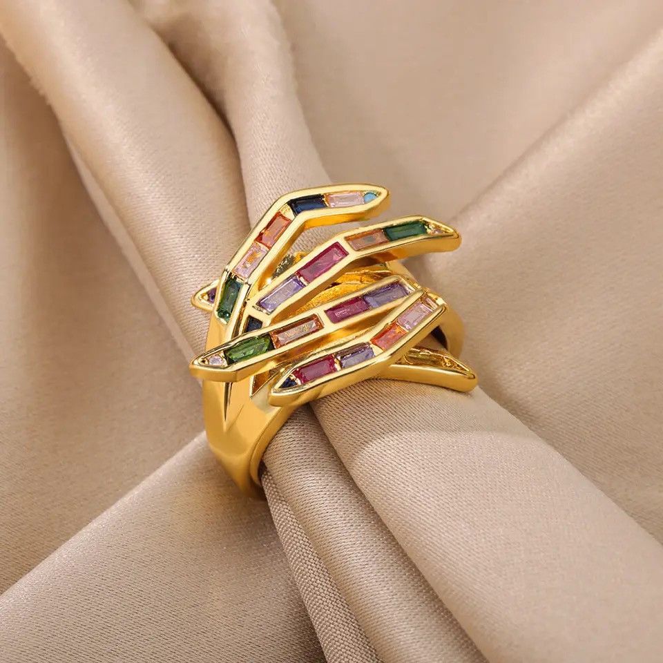 Japanese Brand × Jewelry × Vintage Creative Prayer Hand Rings y2k streetwear style Size ONE SIZE - 5 Thumbnail