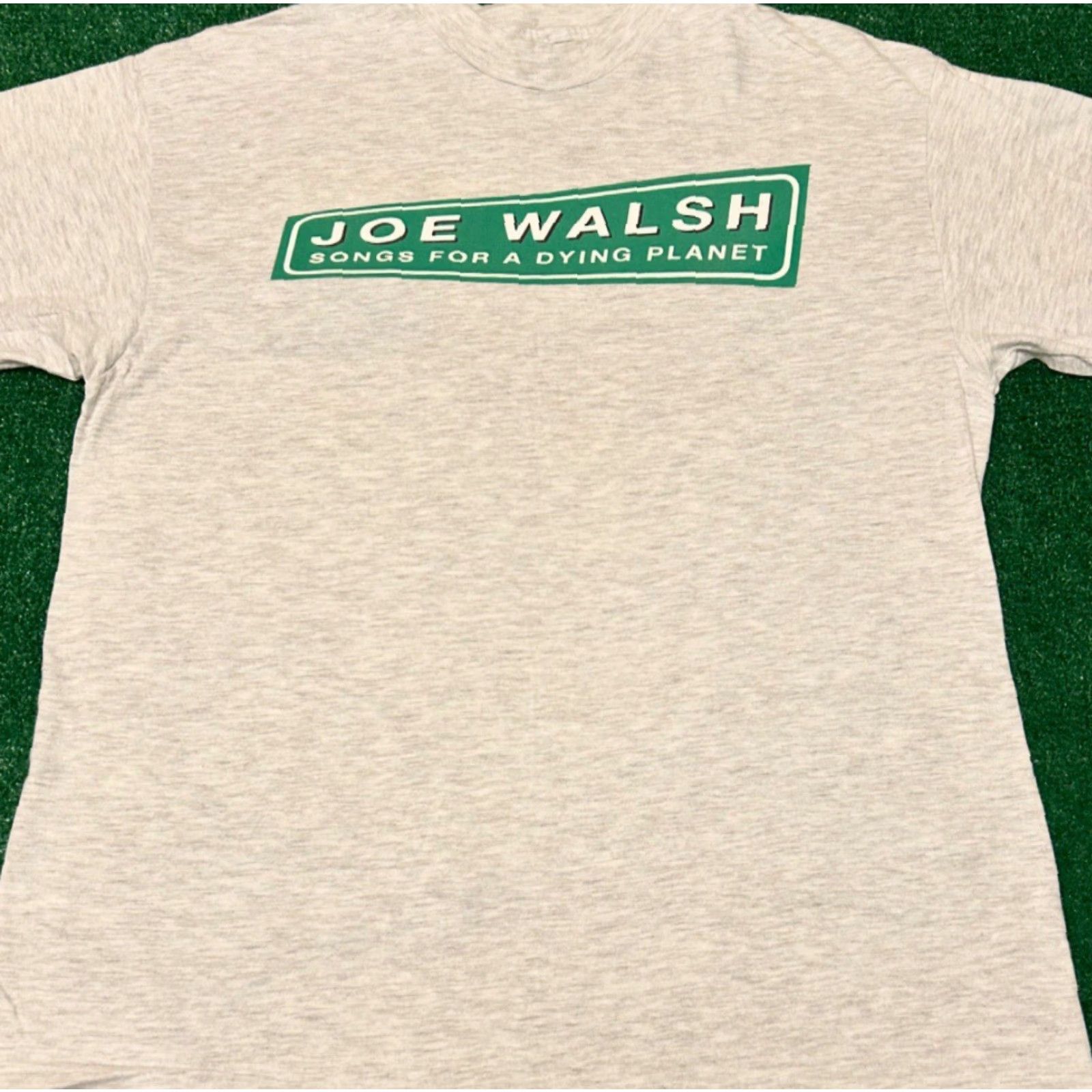 Vintage VINTAGE Joe Walsh Song For A Dying Planet Band Tee Eagles 1992 VTG Shirt Gray L Mens 90s Rock Music Size US L / EU 52-54 / 3 - 2 Thumbnail