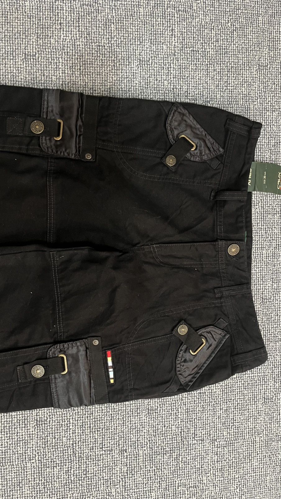 Japanese Brand Vintage Japanese Brand Crux Cargo Black pant size 32 x 30 Size US 32 / EU 48 - 6 Thumbnail