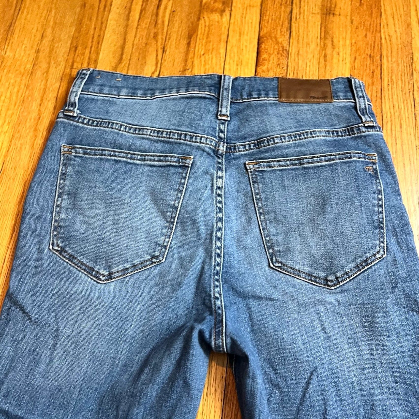 Madewell Madewell Jeans Womens 27 Blue Cali Demi Boot Stretch Pockets Crop Jeans 27 Womens Blue Cropped Size 27" / US 4 / IT 40 - 4 Thumbnail