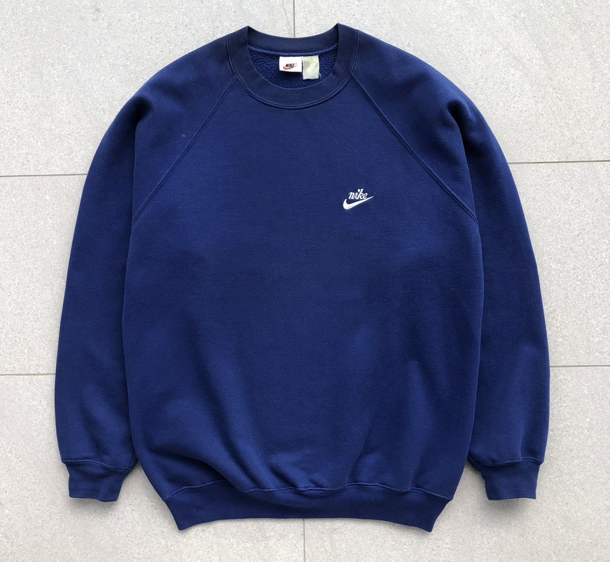 Vintage 90s Nike Embroidered Rare Logo Crewneck