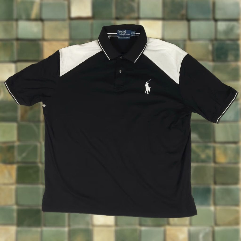 Polo Ralph Lauren Polo Ralph Lauren Big Pony Moisture Management Snap Polo Shirt Mens XL Size US XL / EU 56 / 4 - 1 Thumbnail