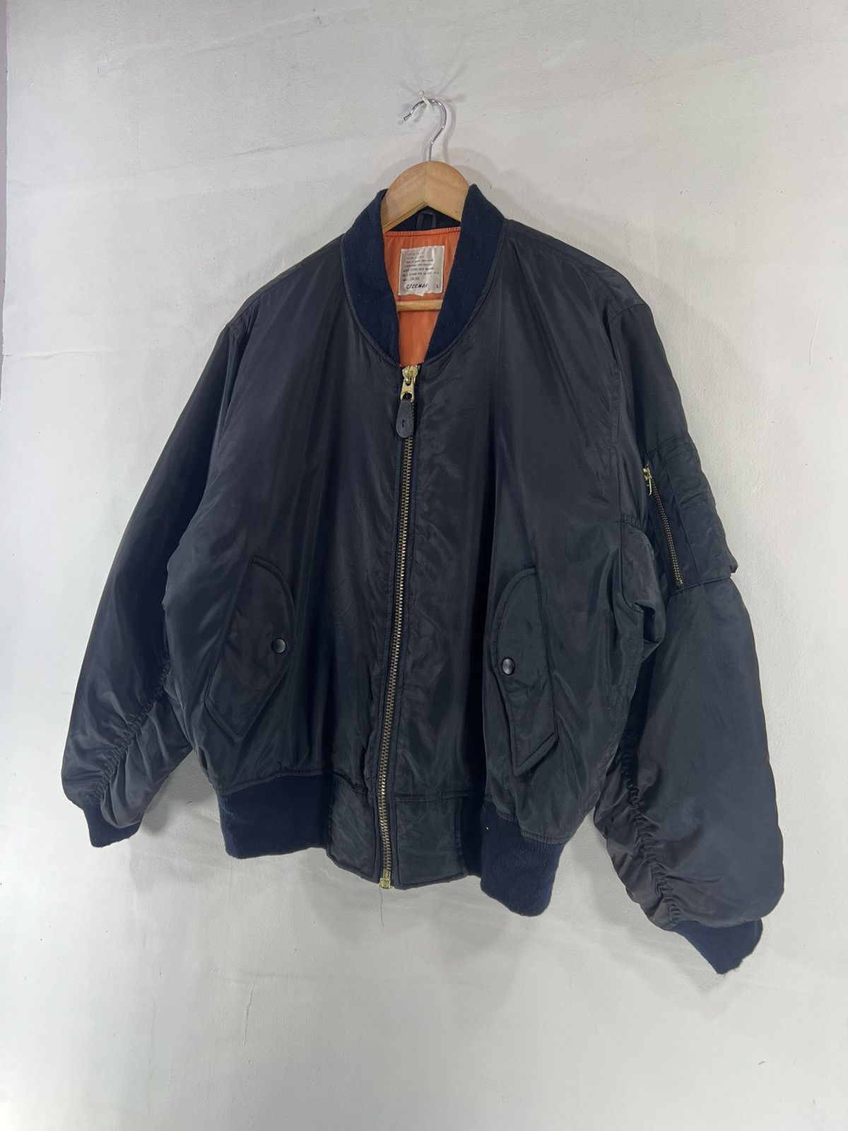 Japanese Brand × Vintage Vintage Full Zipper Sunfaded Bomber Jacket Size US L / EU 52-54 / 3 - 6 Thumbnail
