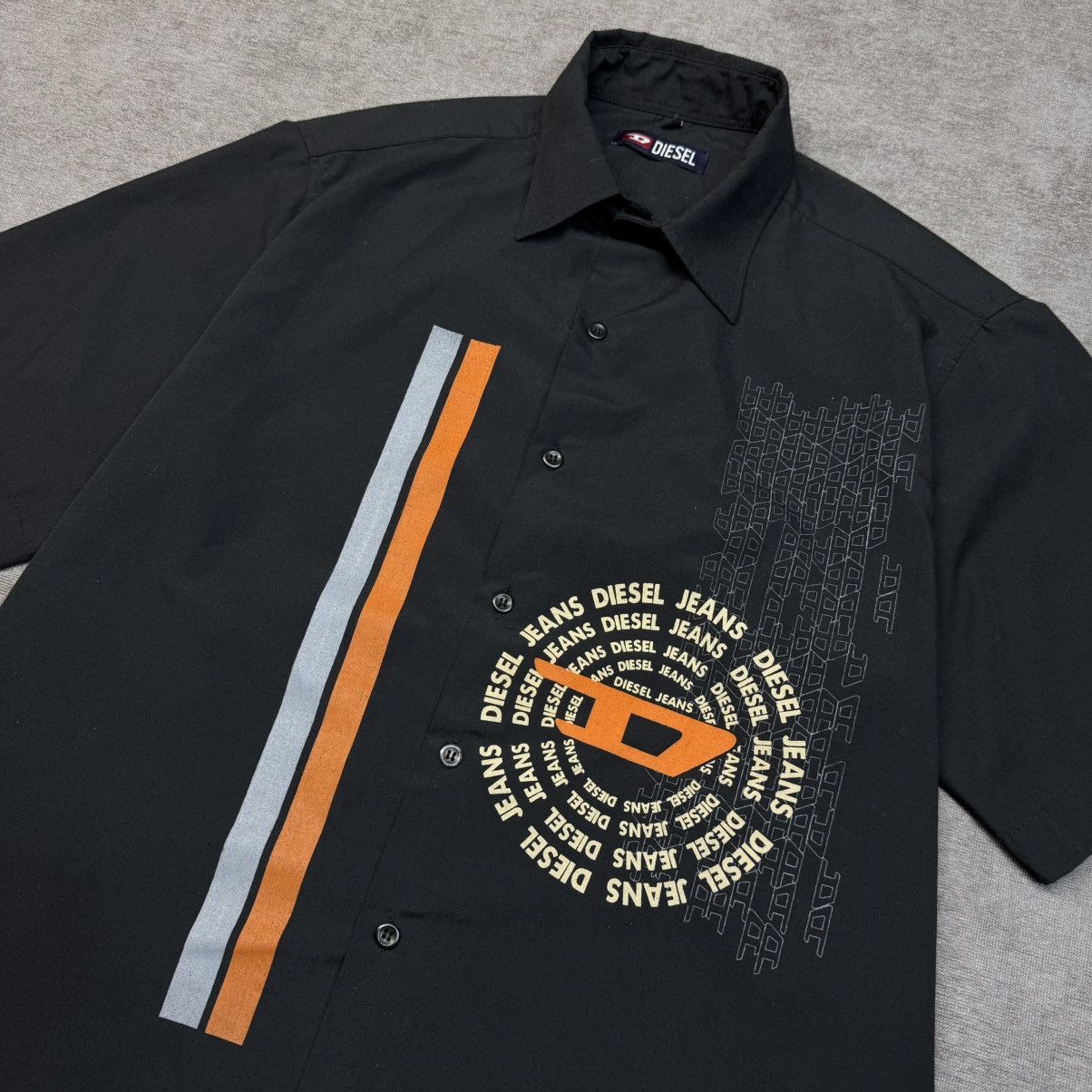 Diesel Diesel shirt short sleeve big logo Y2K Size US L / EU 52-54 / 3 - 2 Thumbnail