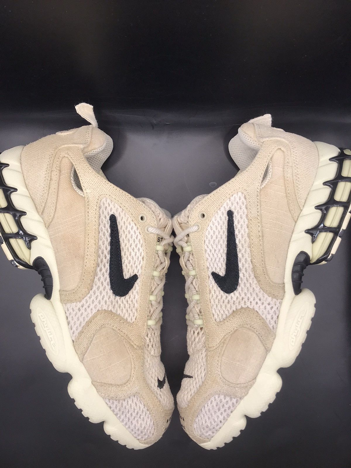 Nike × Stussy Nike Air Zoom Spiridon Cage 2 x Stussy Fossil Size US 10 / EU 43 - 2 Thumbnail