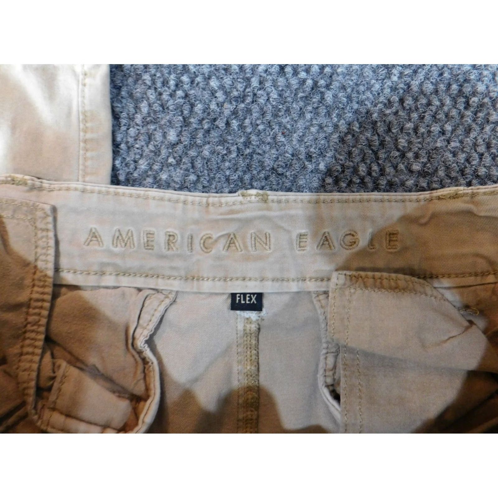 American Eagle Outfitters American Eagle Outfitters Pants 30x28 Beige Regular Straight Chino Cotton Flat Front Canvas Zipper Mens Regular 30 Inseam 28 Size US 30 / EU 46 - 2 Thumbnail