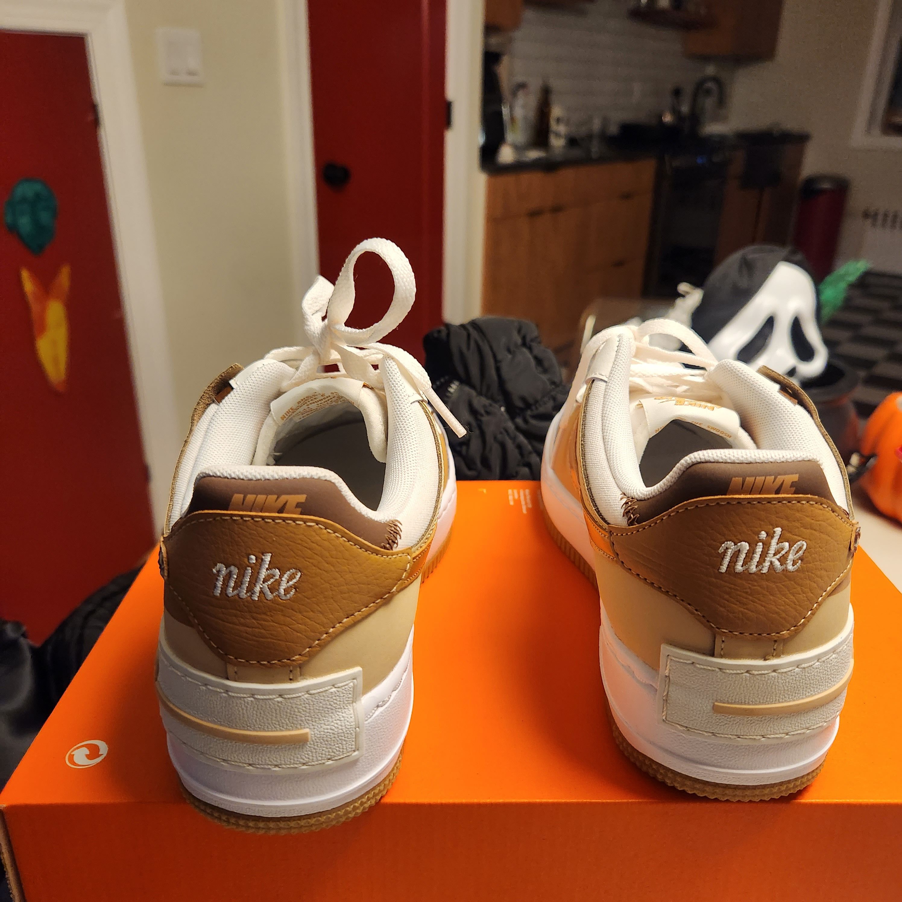 Nike Nike Air Force 1 Low Shadow Flax Sesame Size US 8 / IT 38 - 3 Thumbnail