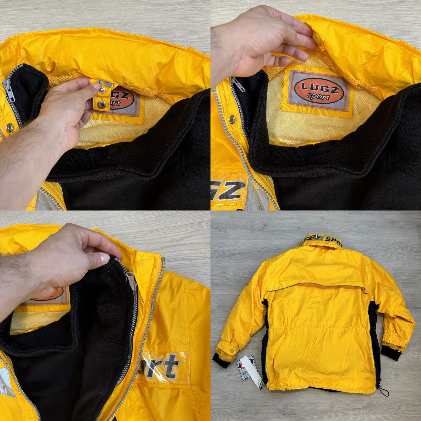 Lugz VINTAGE Lugz Sport Parka Jacket 2 In 1 Tech Insulated Nylon Yellow Men L Parka Sports 90s Size US L / EU 52-54 / 3 - 8 Thumbnail