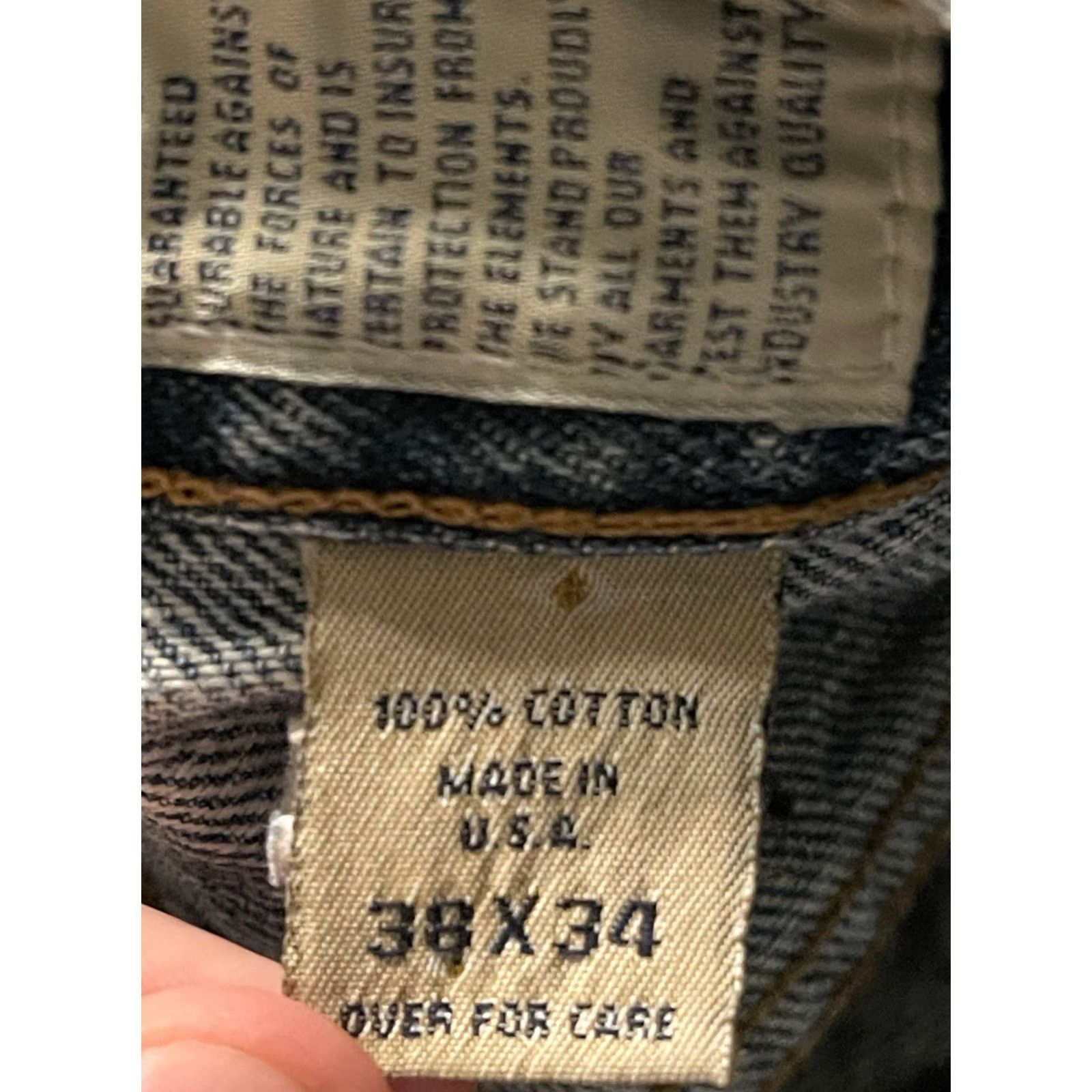 Abercrombie & Fitch VINTAGE Abercrombie & Fitch Baggy Jeans - Men 38x34 Denim Cotton Zip Fly USA Made USA Theme Baggy 90s Mens Jeans Size US 38 / EU 54 - 6 Thumbnail