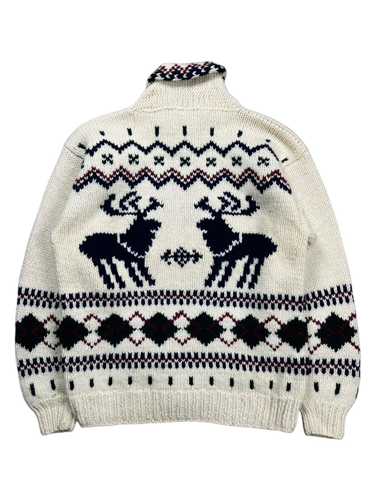 Japanese Brand 1980s Fieldwork - Cowichan Cunky Knitted Sweater Size US M / EU 48-50 / 2 - 3 Thumbnail