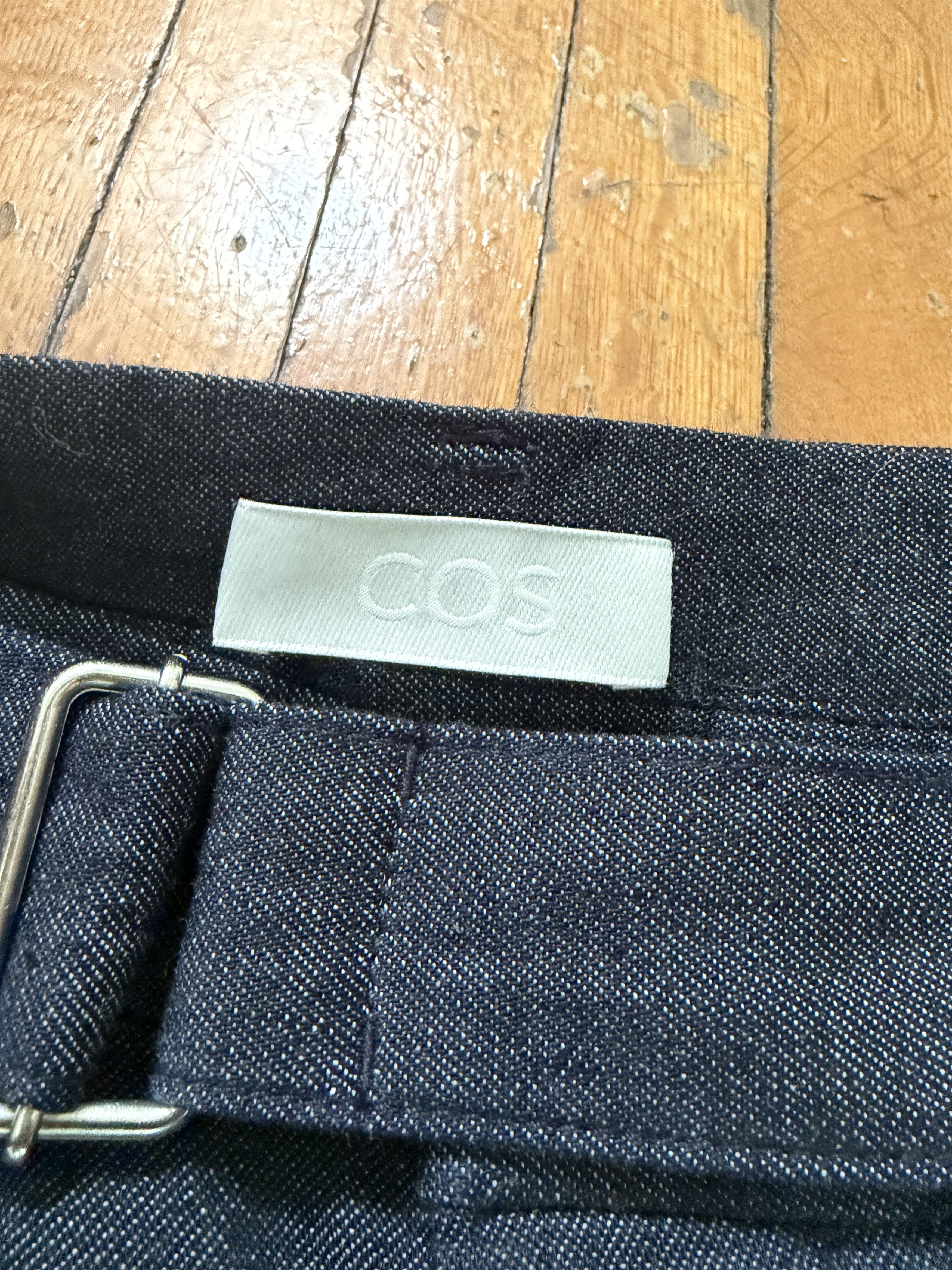 Cos Pleated Organic Cotton Denim Shorts Size US 34 / EU 50 - 2 Thumbnail