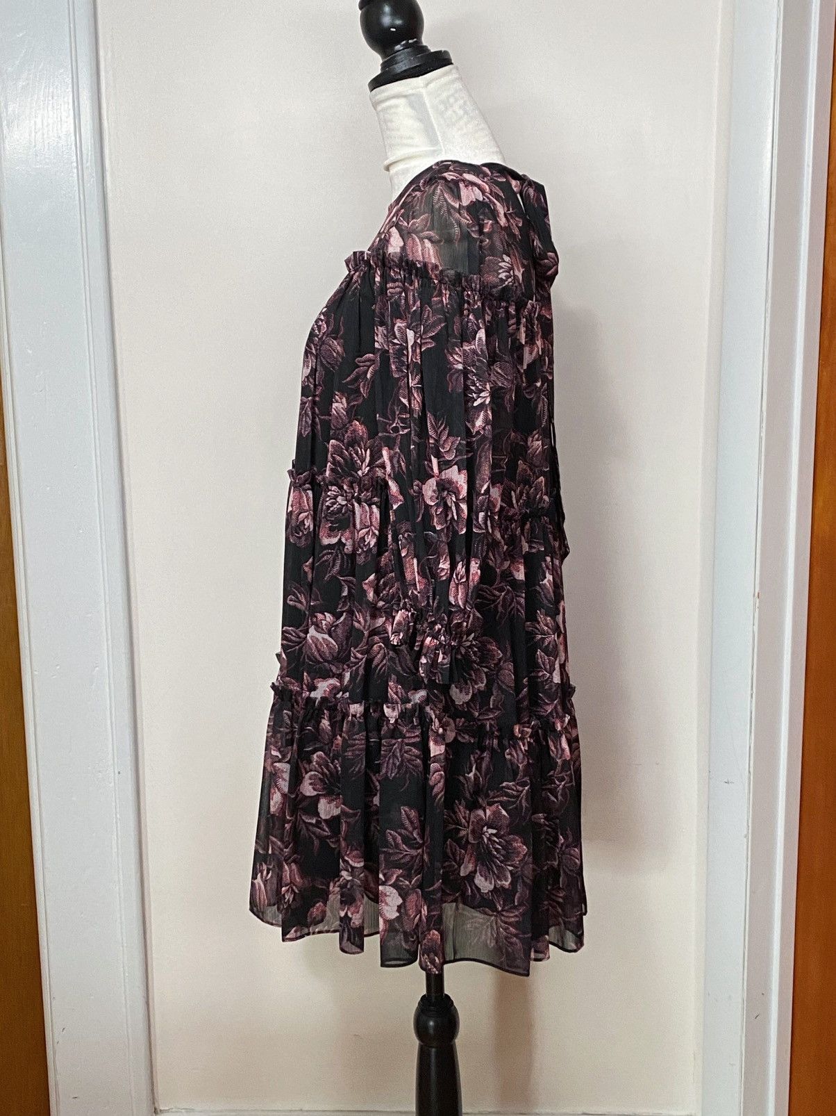 Ted Baker Ted Baker Printed Tiered Mini Swing Dress size 0 Size XS / US 0-2 / IT 36-38 - 7 Thumbnail
