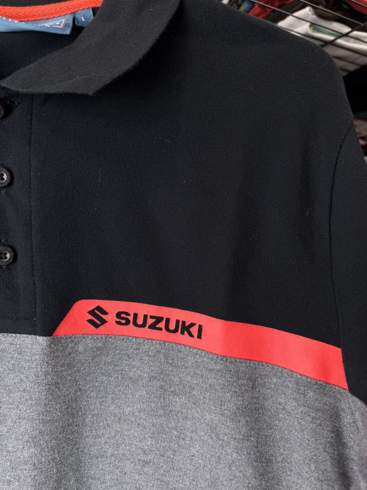 Honda Rare! 2000’s Vintage Suzuki Racing Polo T Shirt Yamaha BMW Size US L / EU 52-54 / 3 - 2 Thumbnail