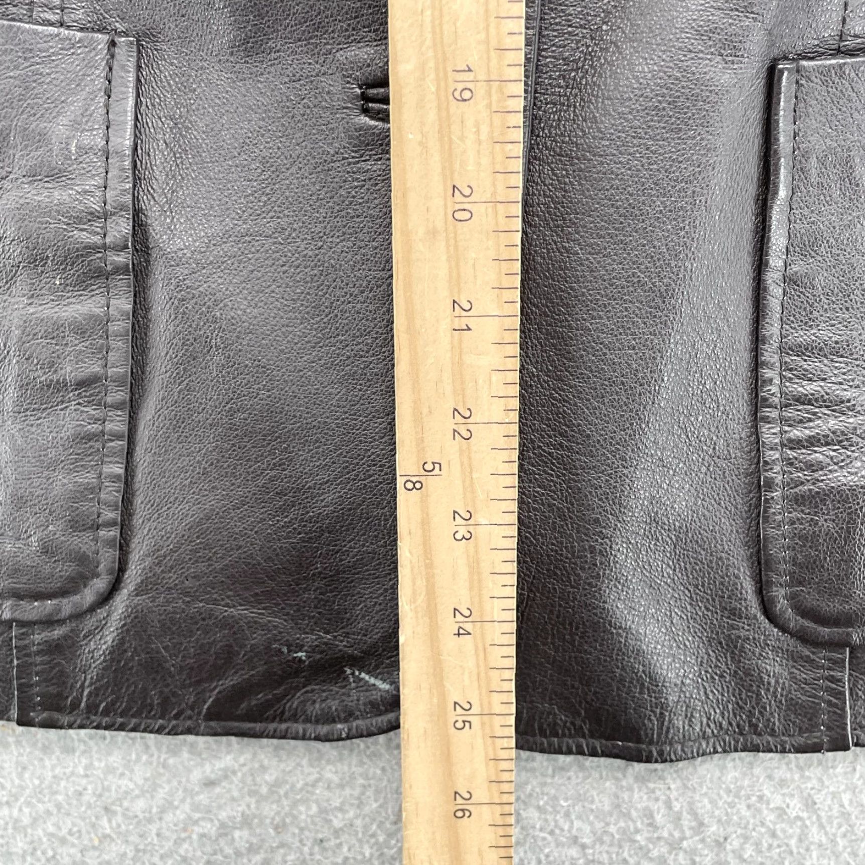 Vintage VINTAGE John Paul Richard Uniform Leather Jacket Womens 10 Brown Blazer 90s Chic Size L / US 10 / IT 46 - 5 Thumbnail