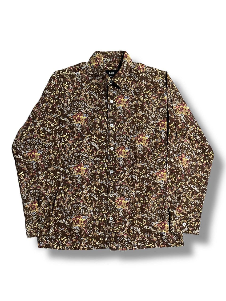 Yohji Yamamoto Ined Homme By Yohji Yamamoto Floral Pattern Shirt Size US L / EU 52-54 / 3 - 1 Thumbnail