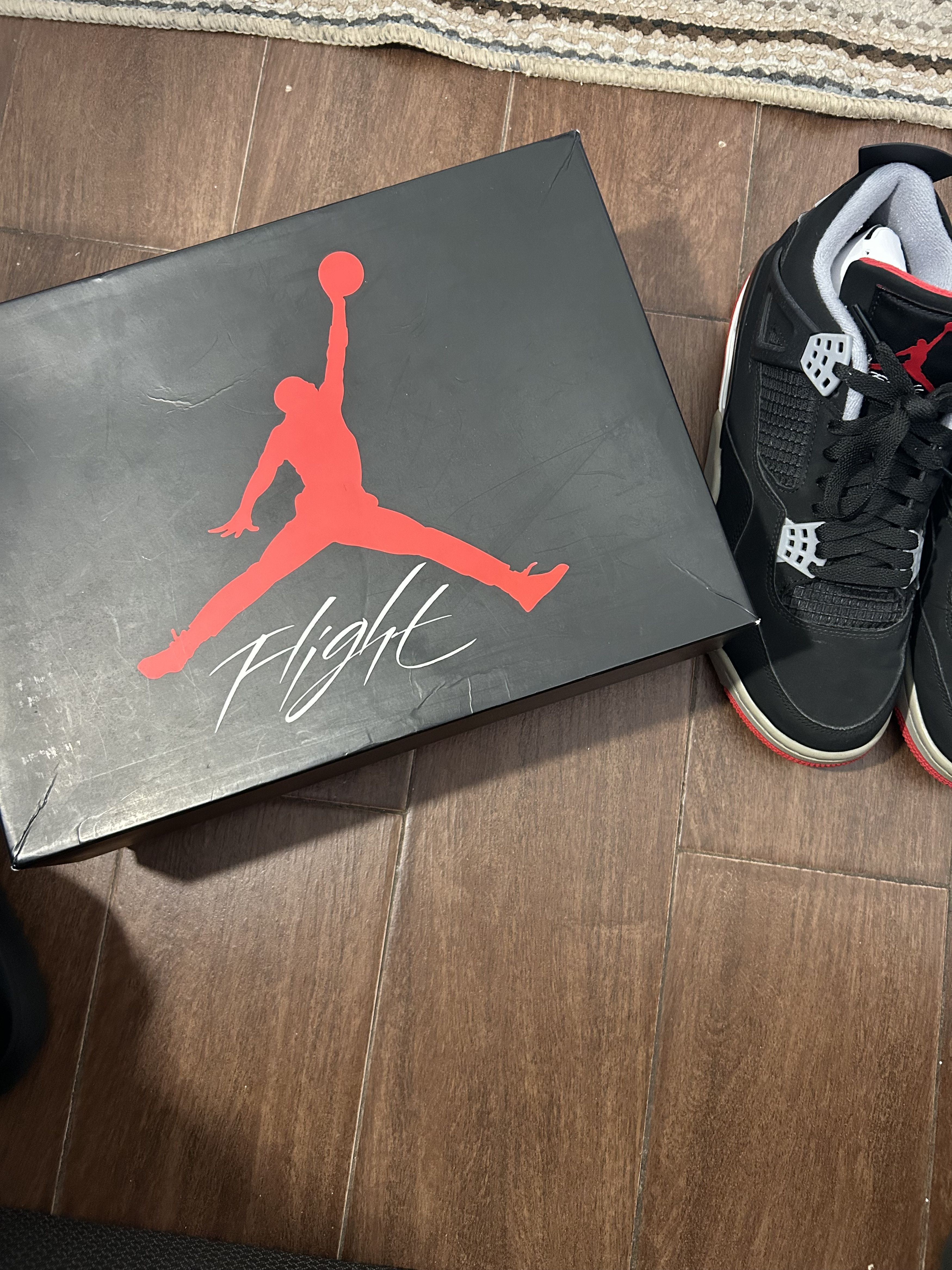 Jordan Brand Jordan 4 "Bred" Size US 9.5 / EU 42-43 - 10 Thumbnail