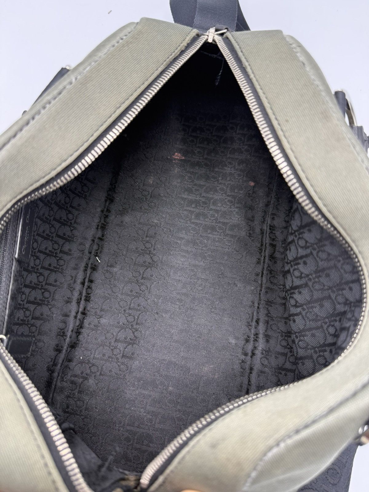 Dior CHRISTIAN DIOR Crystal Hardcore Bowler Bag Grey Black Size ONE SIZE - 10 Thumbnail