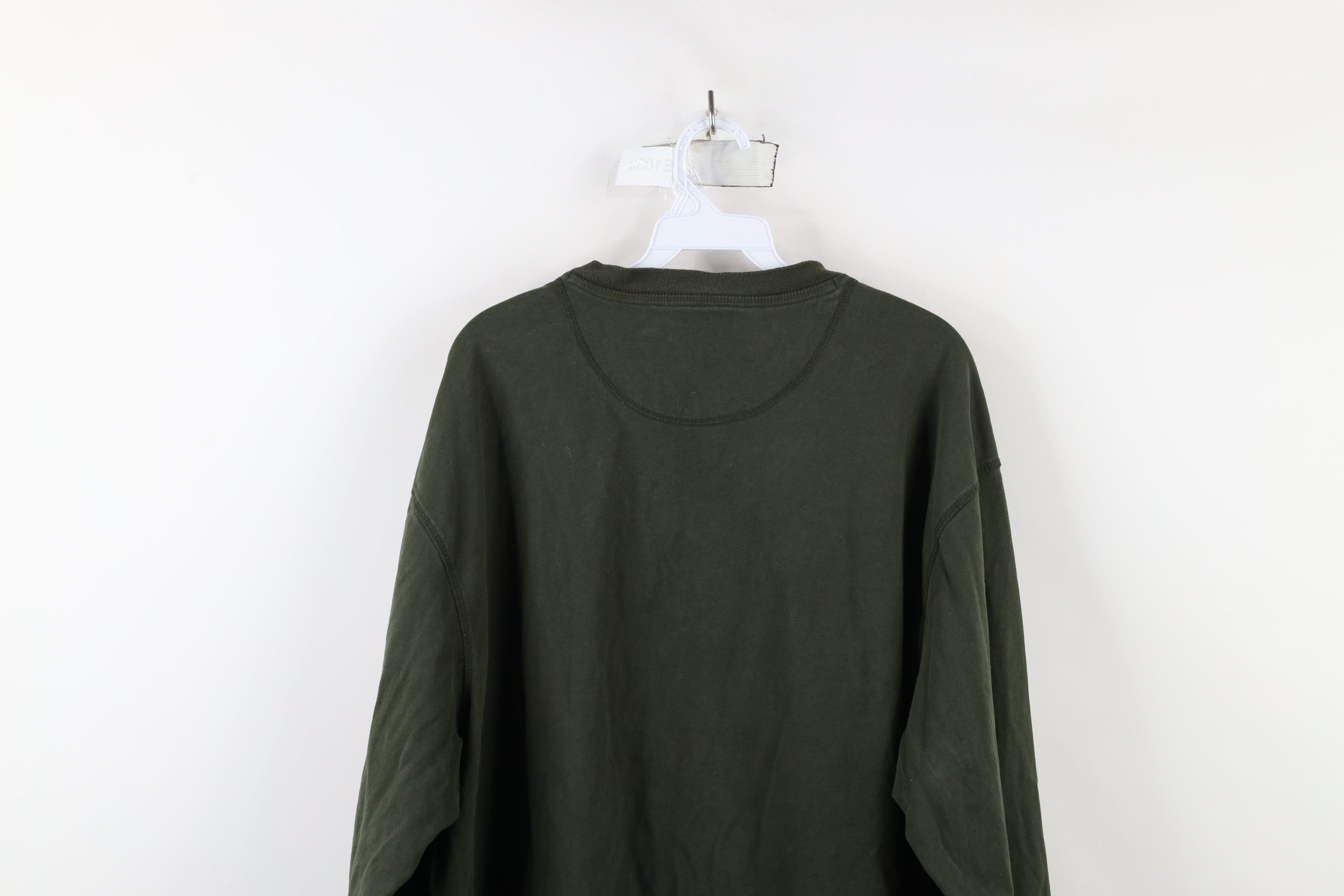 Cabelas × Vintage Vintage Cabelas Blank Heavyweight Long Sleeve Henley T-Shirt Size US XXL / EU 58 / 5 - 12 Thumbnail