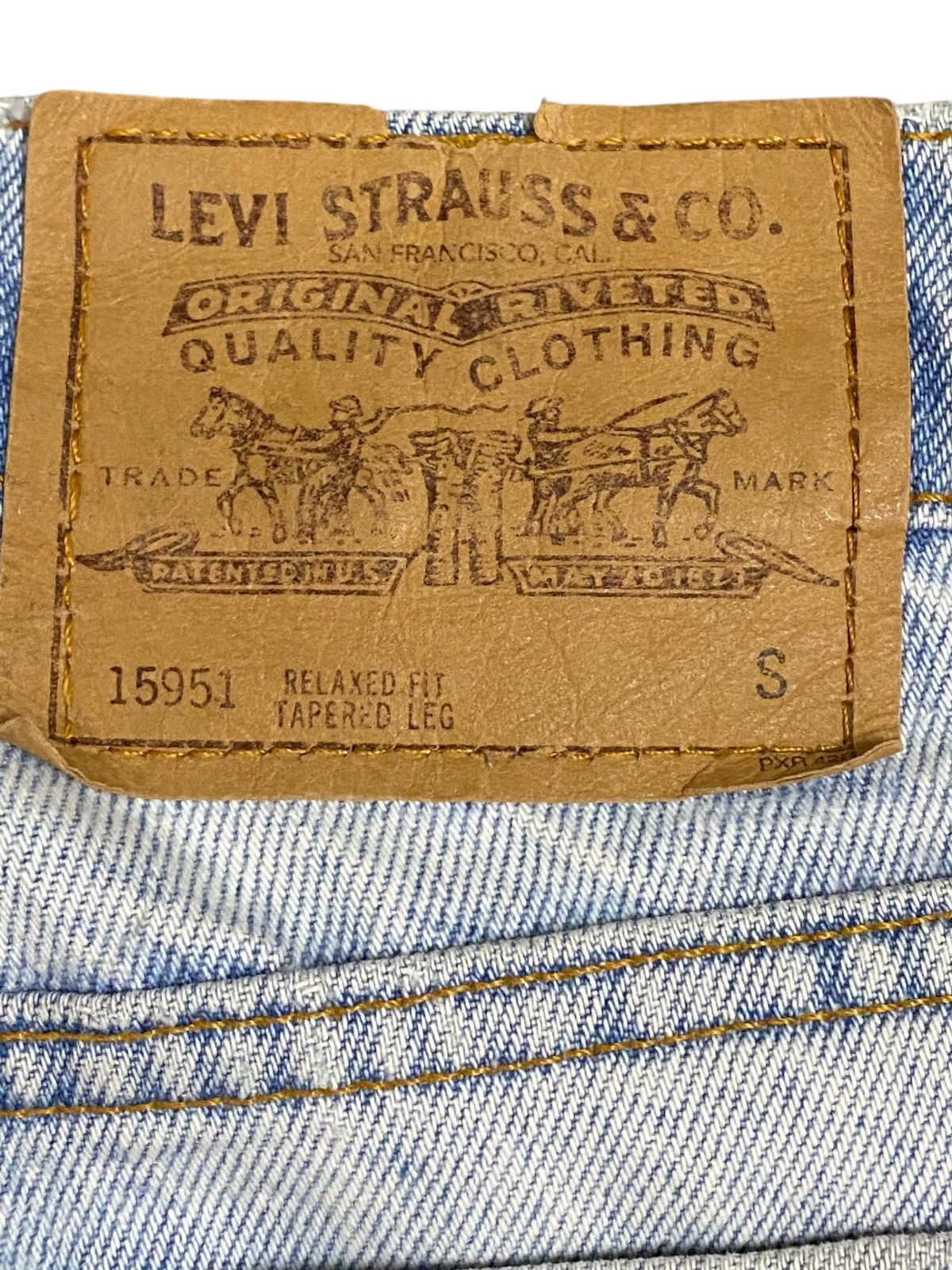 Vintage Vtg Levis951 90’s Orange Tab Faded Wash Tapered Leg Jeans Size US 29 - 8 Thumbnail