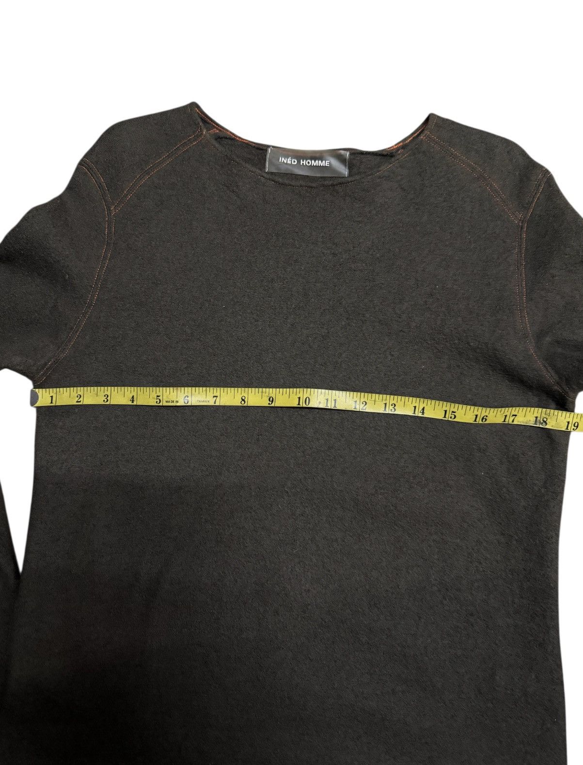 Yohji Yamamoto INED HOMME Wool Rib Knit Brown Size US M / EU 48-50 / 2 - 5 Thumbnail
